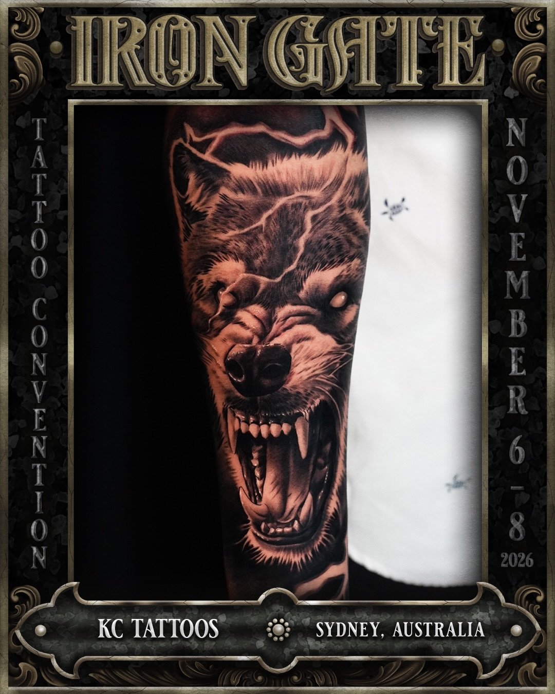 @kc.tattoos1 - Sydney, Australia 🇦🇺 

Working out of @tattookingdom_, we are so excited to welcome KC to ⛓️IRON GATE 2026⛓️

Contact @kc.tattoos1 for bookings!

💥 TICKETS ON SALE NOW!
🗓 NOVEMBER 6TH - 8TH 2026
📍 THE HORDERN PAVILION, MOORE PARK,