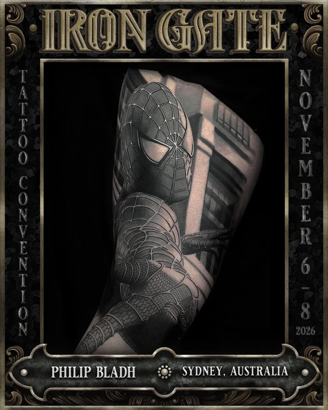 @philip.tattoo - Sydney, Australia 🇦🇺 

Working out of @_mementotattoo, we are so excited to welcome Philip to ⛓️IRON GATE 2026⛓️

Contact @philip.tattoo for bookings!

💥 TICKETS ON SALE NOW!
🗓 NOVEMBER 6TH - 8TH 2026
📍 THE HORDERN PAVILION, MOO