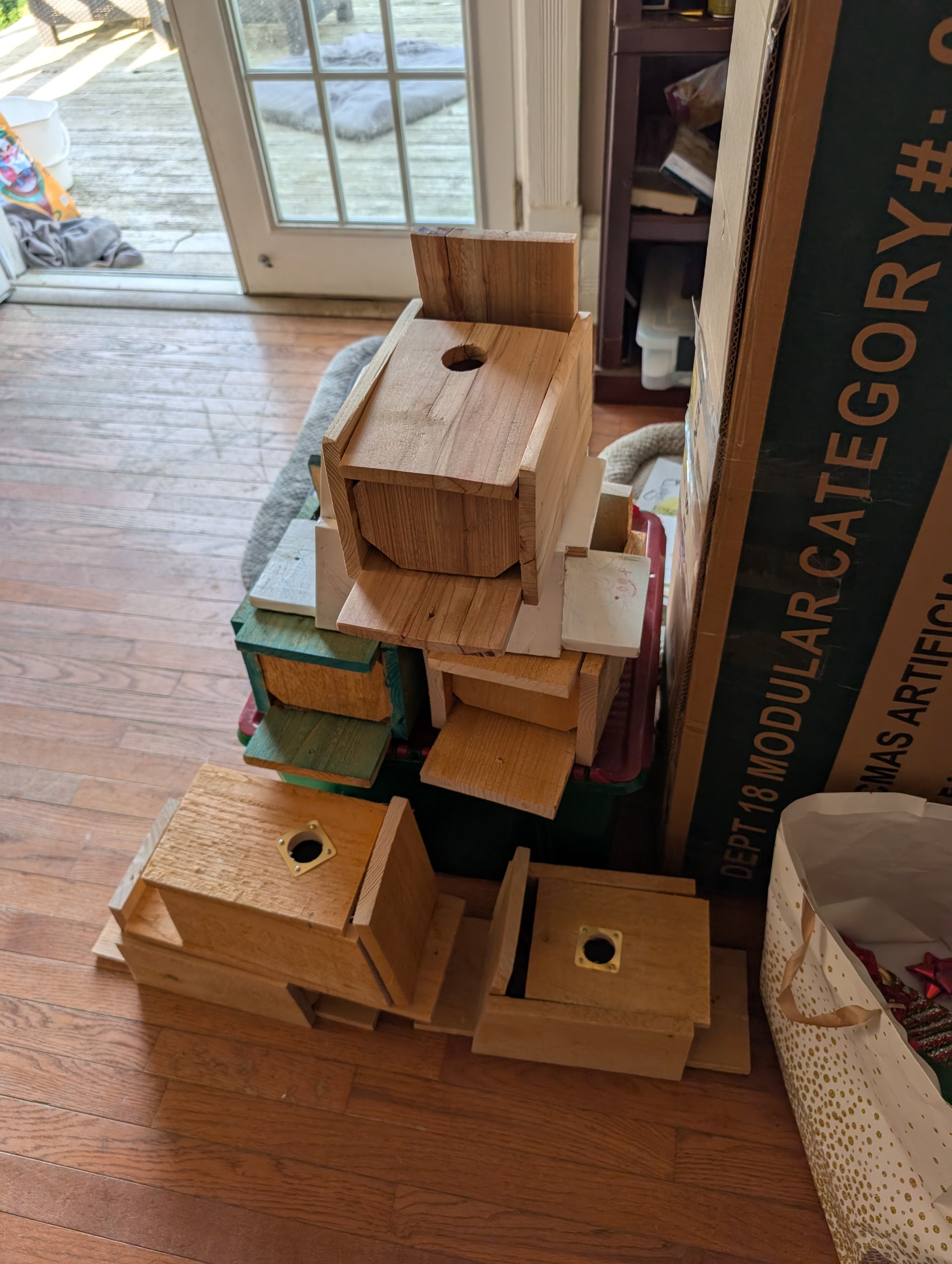 Bluebird nesting boxes