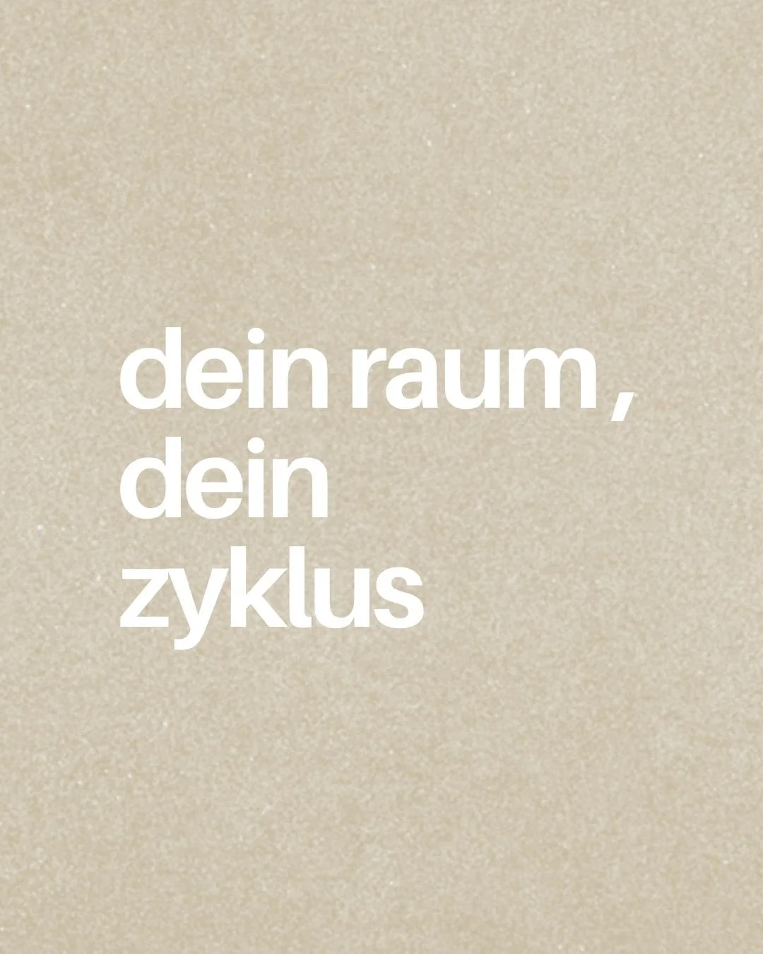 dein raum, dein Zyklus.
	
Nicht jede Frau* erlebt ihren Zyklus gleich &ndash; und das ist okay.
Zwischen Schmerz, Stille, Kraft und Wandel liegt ein Raum, der dir geh&ouml;rt.
	
Dieser Beitrag l&auml;dt dich ein, hinzusp&uuml;ren:
Wie zeigt sich dein