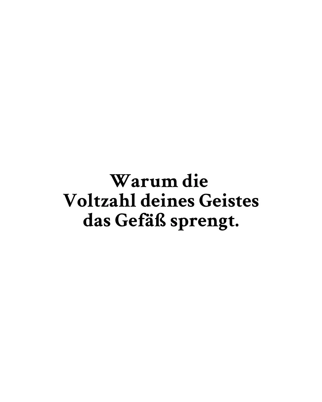 WENN DIE VOLTZAHL DAS GEF&Auml;SS SPRENGT. ⚡️

Dein Geist ist wie eine Hochleistungs-Satellitensch&uuml;ssel. Er empf&auml;ngt Daten in einer Dichte und Geschwindigkeit, die f&uuml;r andere oft unsichtbar bleiben. Du erkennst Muster, bevor sie entste