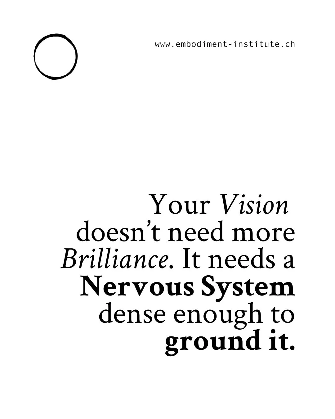 ⠀
⠀
DIE ARCHITEKTUR DER UMSETZUNG. 🏛️
⠀
Es ist leicht, im Kopf grenzenlos zu sein. Es ist schwer, auf der Erde konkret zu werden.
⠀
So viele Visionen kollabieren nicht deshalb, weil sie schlecht waren. Sondern weil das Nervensystem der Gr&uuml;nderi