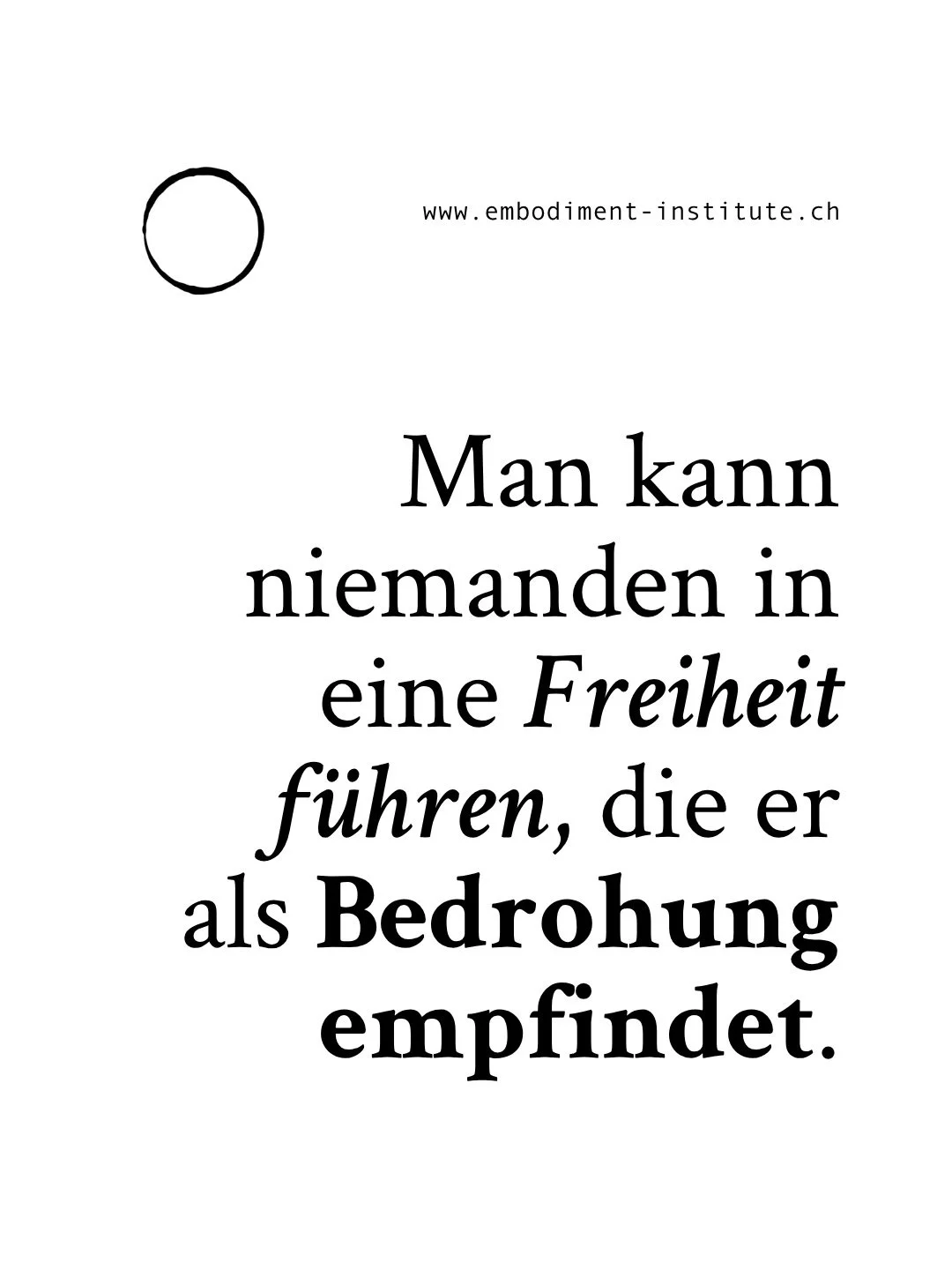 ⠀
⠀
WARUM WIR DIE FREIHEIT F&Uuml;RCHTEN.🏛️🌪️🐅
⠀
Wir glauben romantisch, dass jeder Mensch frei sein will. Das ist ein Irrtum. In der Survival-Architektur sucht das Nervensystem nicht nach Freiheit &ndash; es sucht nach Sicherheit. F&uuml;r ein Sy