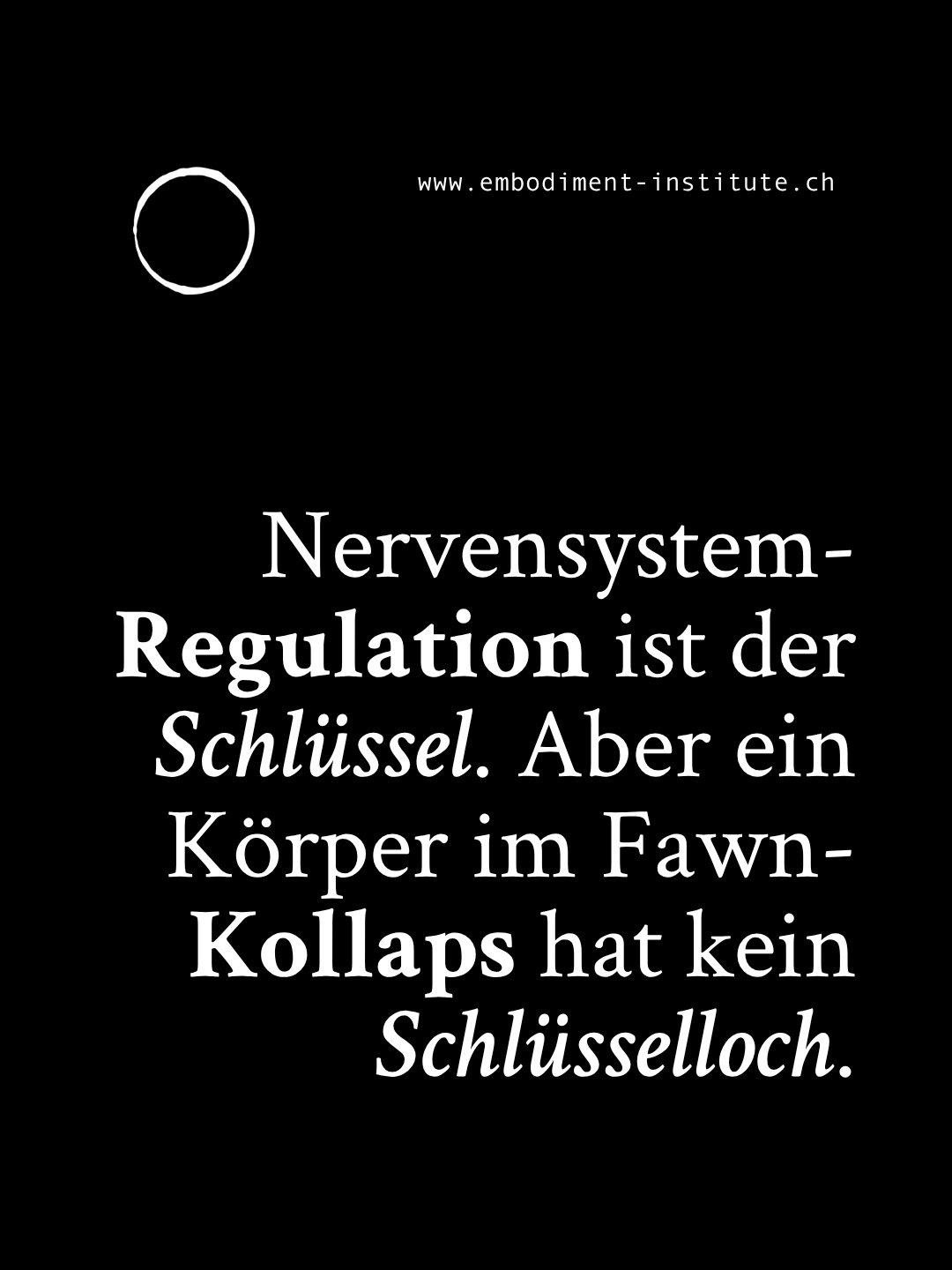 ⠀
⠀
DAS PARADOXON DER HORIZONTALEN HEILUNG 🏛️⚖️
⠀
&laquo;Du kannst ein &Uuml;berma&szlig; an Horizontale nicht mit noch mehr Horizontale heilen.&raquo;
⠀
Wenn eine Frau im Fawn ist, ist sie bereits &laquo;&uuml;ber-reguliert&raquo; im Sinne einer zw