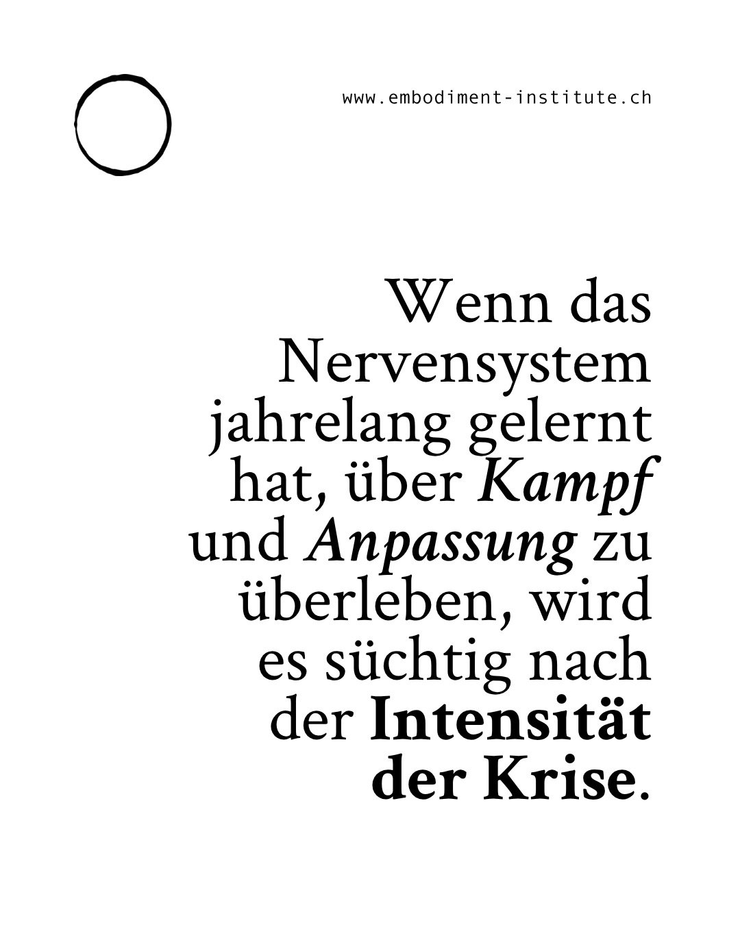 ⠀
⠀
DIE ARCHITEKTUR DER STILLE. 🏛️🌑
⠀
Wenn das Nervensystem einer Frau jahrelang gelernt hat, &uuml;ber Kampf und Anpassung zu &uuml;berleben, wird es s&uuml;chtig nach der INTENSIT&Auml;T DER KRISE.
⠀
Sobald es ruhig wird, schl&auml;gt das System 