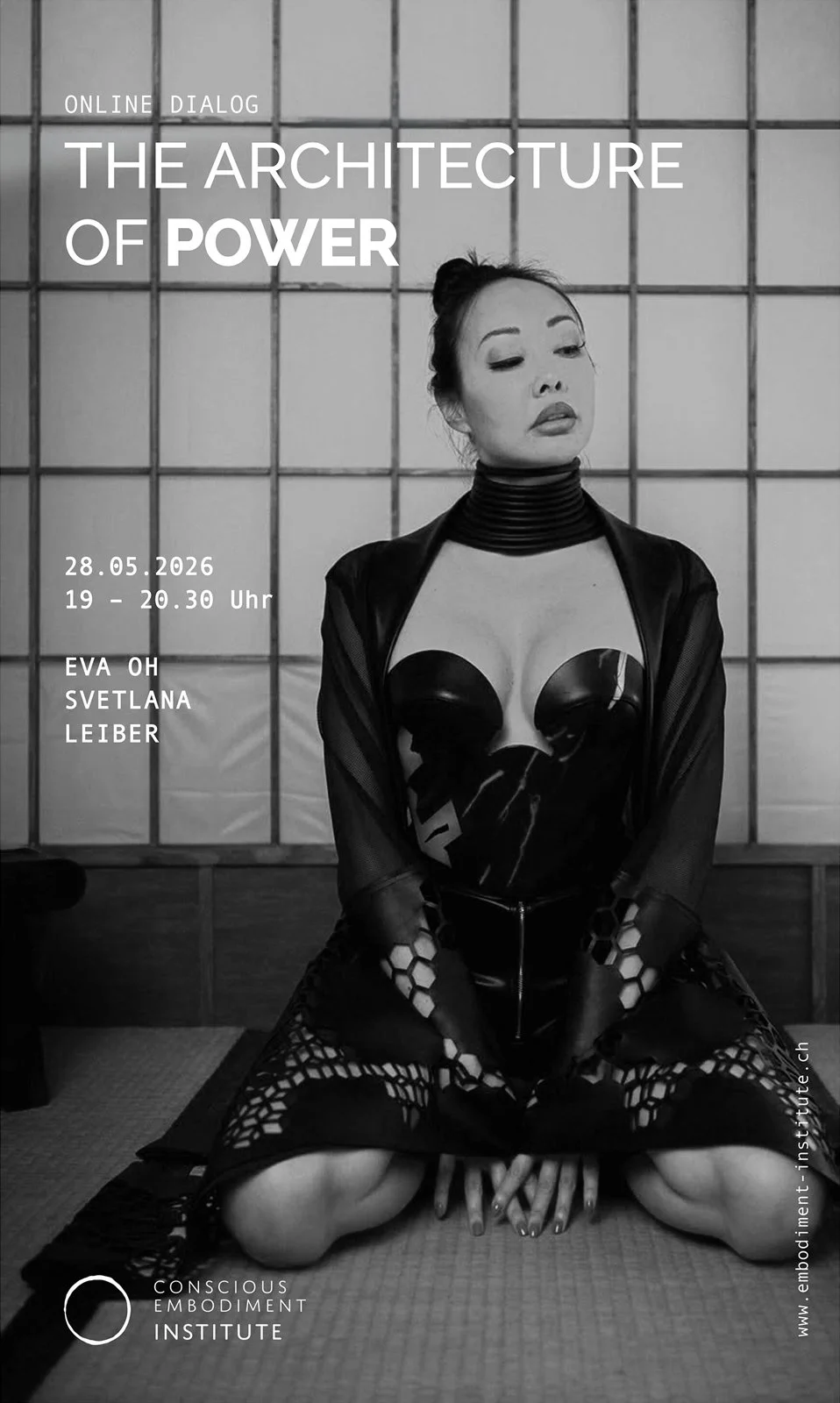 Plakat Conscious Embodiment Forum THE ARCHITECTURE OF POWEER