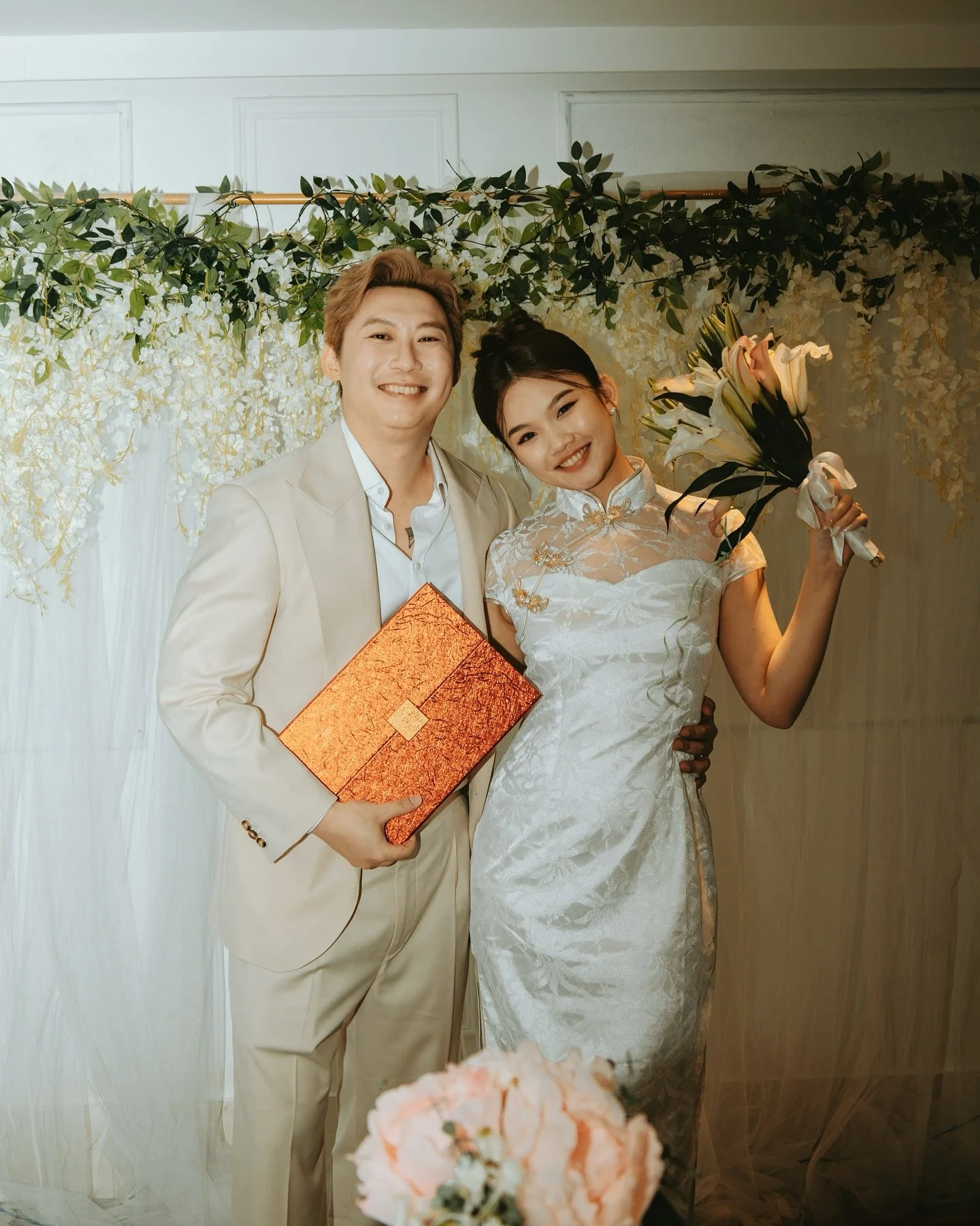 B &amp; J 

small celebration with close family &amp; friends 💕 cozy setting