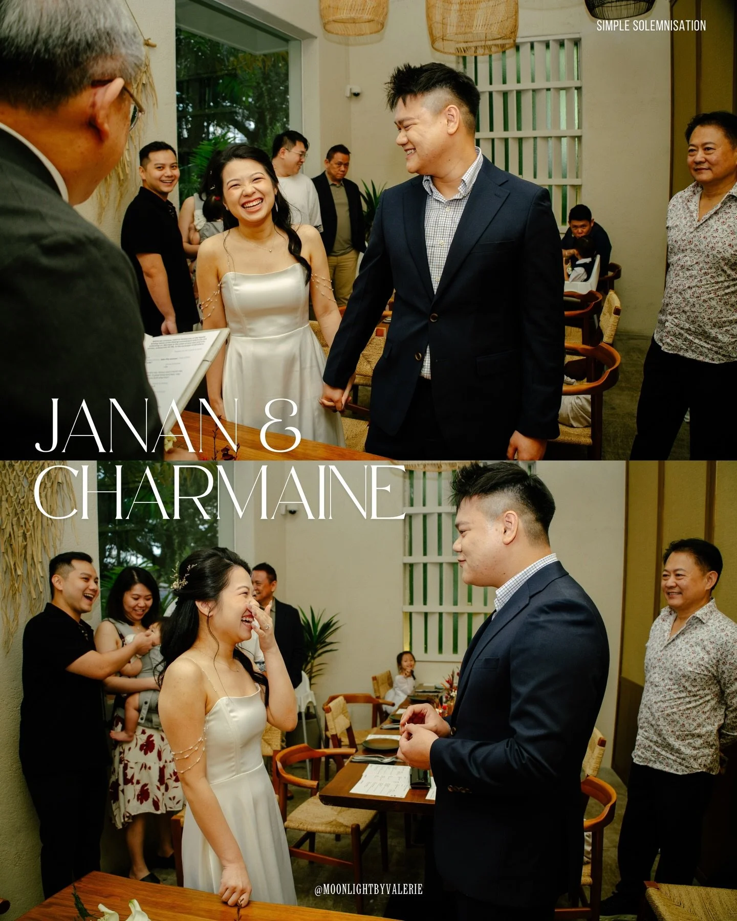 J &amp; C 🤍

10.01.2026

Simple &amp; cozy solemnisation / I realised a lot of couples prefer small &amp; private celebration 🫶🏻

HMUA : @_min_mua 
Florals : @sanwraps