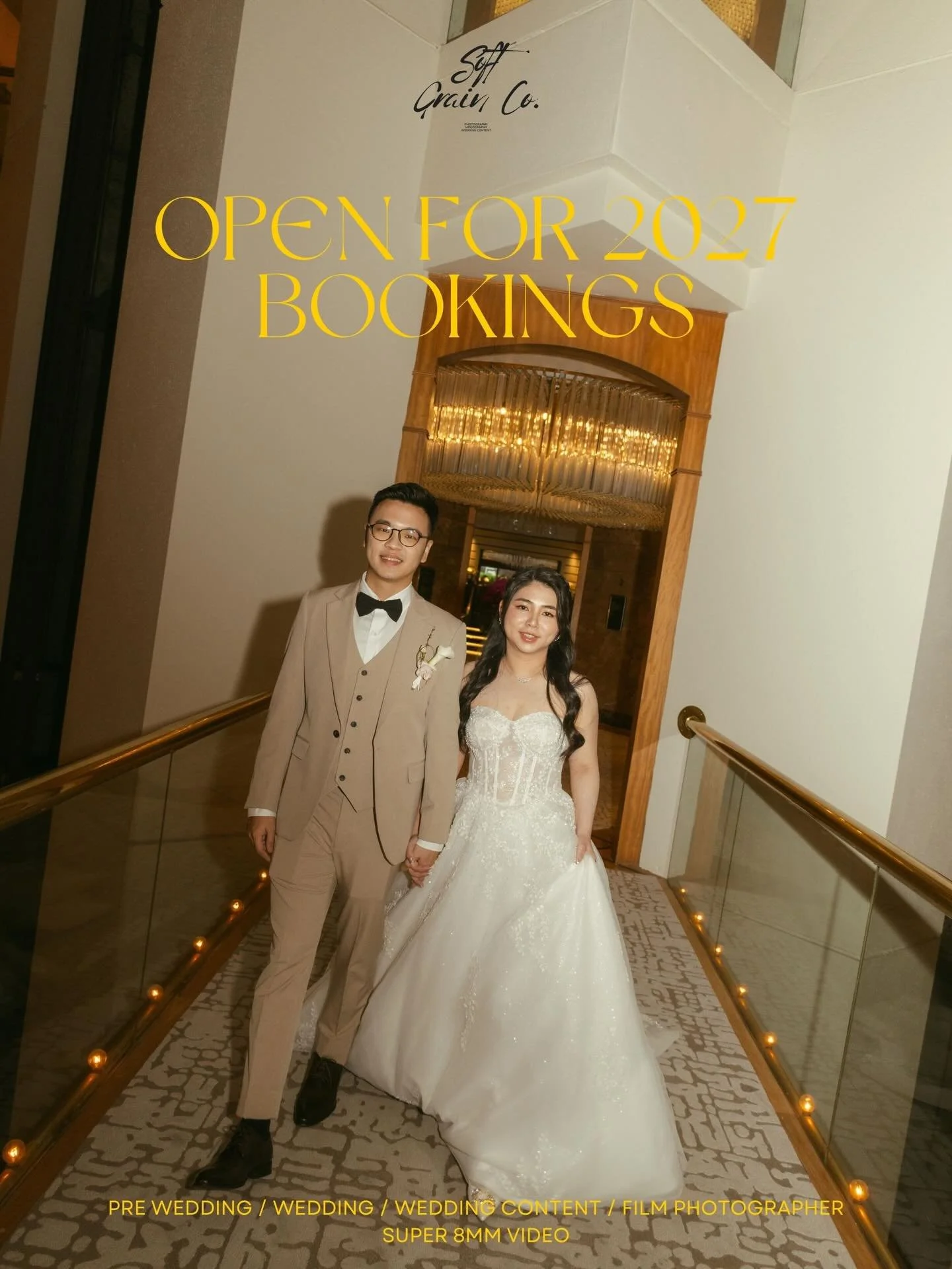 2027 books are officially open ✨ 

For the lovers of quiet in-betweens, soft glances, and the kind of moments that feel like home. 
Blending digital and film with a documentary approach &mdash; nothing overly posed, just honest, timeless memories as 
