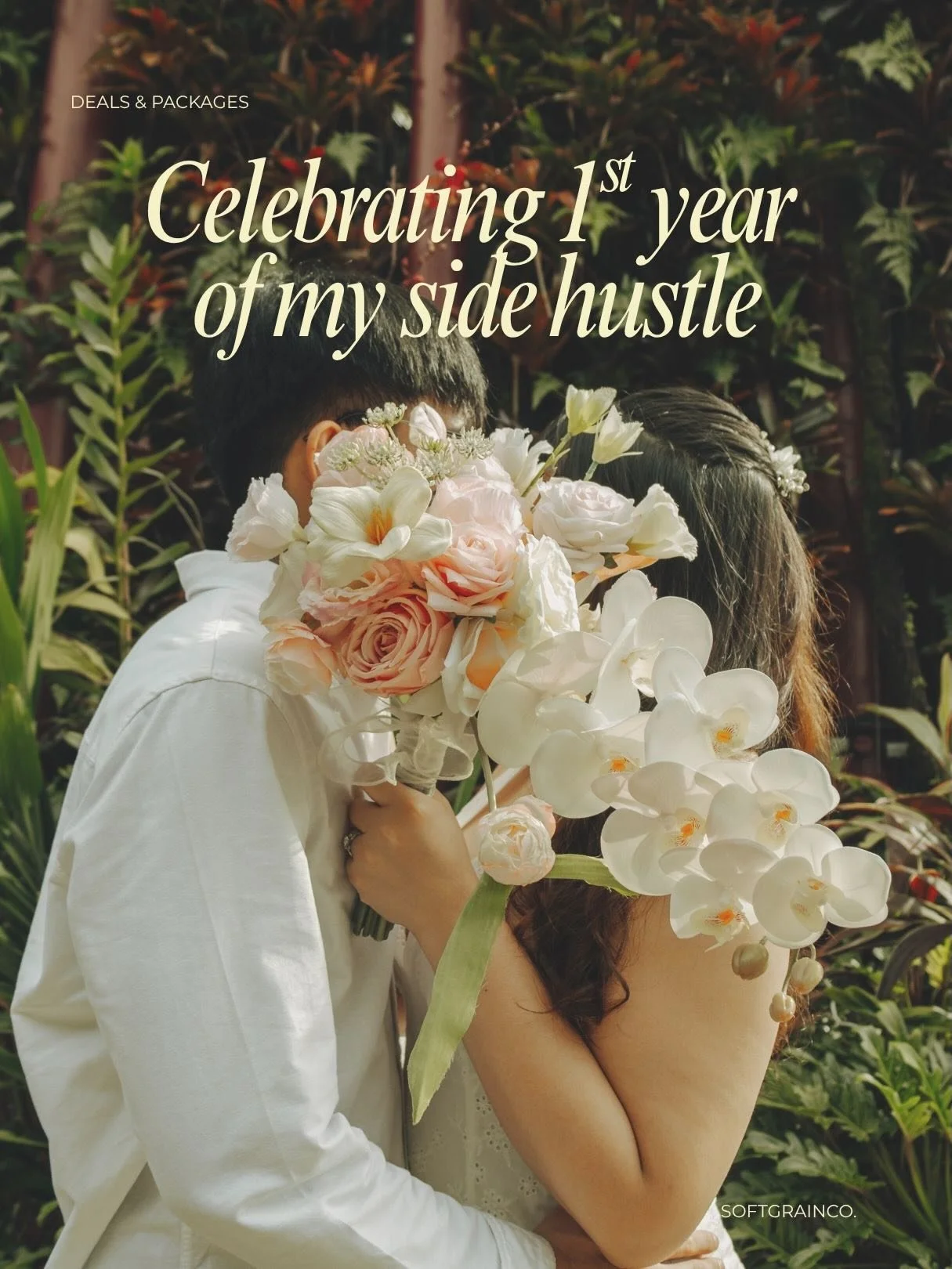 Celebrating softgrainco 🤍

It&rsquo;s been a year of documenting quiet, in-between moments and stories that feel like home.

To mark it, I&rsquo;m opening up deals &amp; promotion packages &mdash; 
for couples who want their day to feel like a memor
