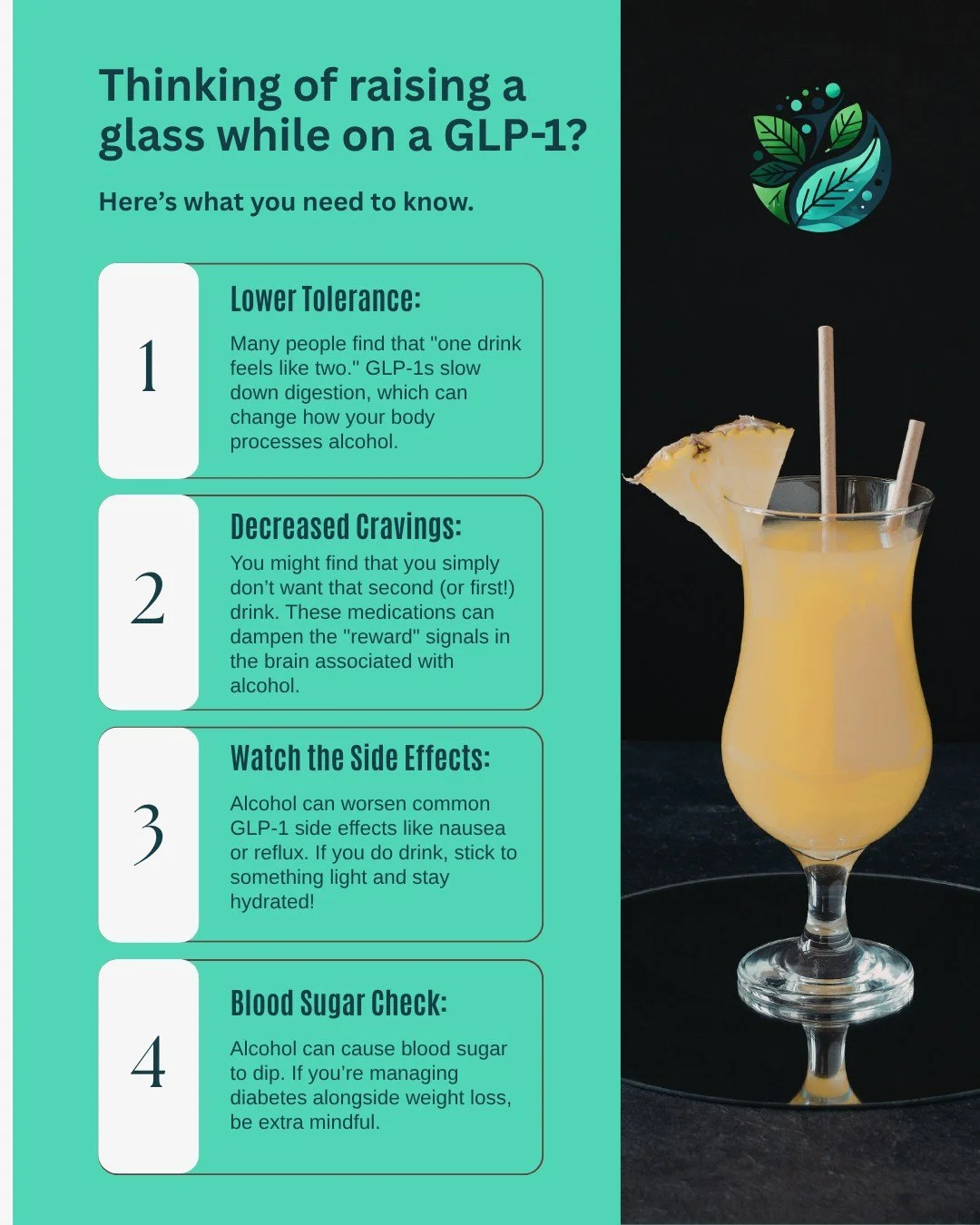 Happy National Cocktail Day! 🍸 Thinking of raising a glass while on a GLP-1? Here&rsquo;s what you need to know.

If you&rsquo;re on a wellness journey with GLP-1 medications, you might notice your relationship with alcohol is changing. Whether you&