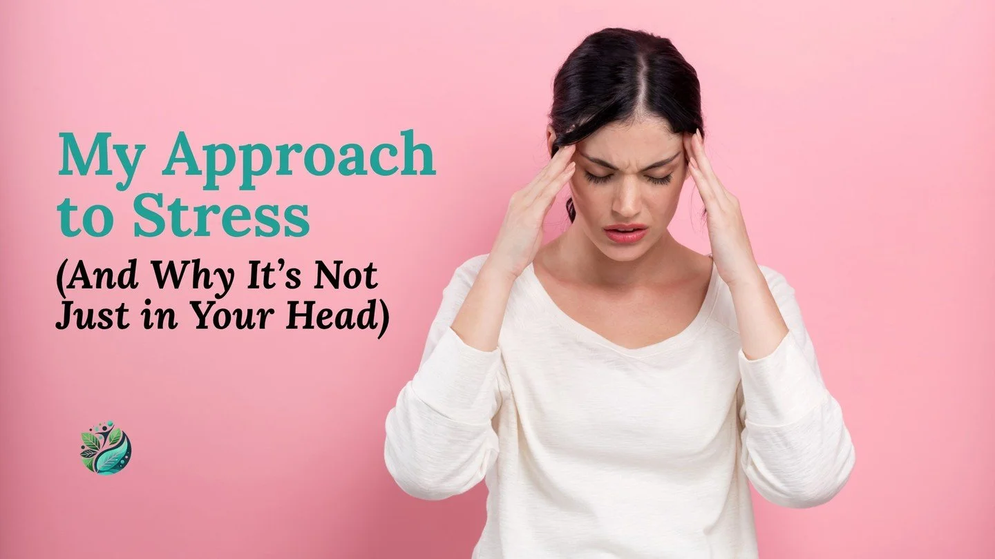 "It&rsquo;s just stress." 🙄 How many times have we told ourselves that, or been told that by a doctor?

The truth is, stress isn't "just in your head." It is a physiological event that impacts your hormones, your gut, and your im