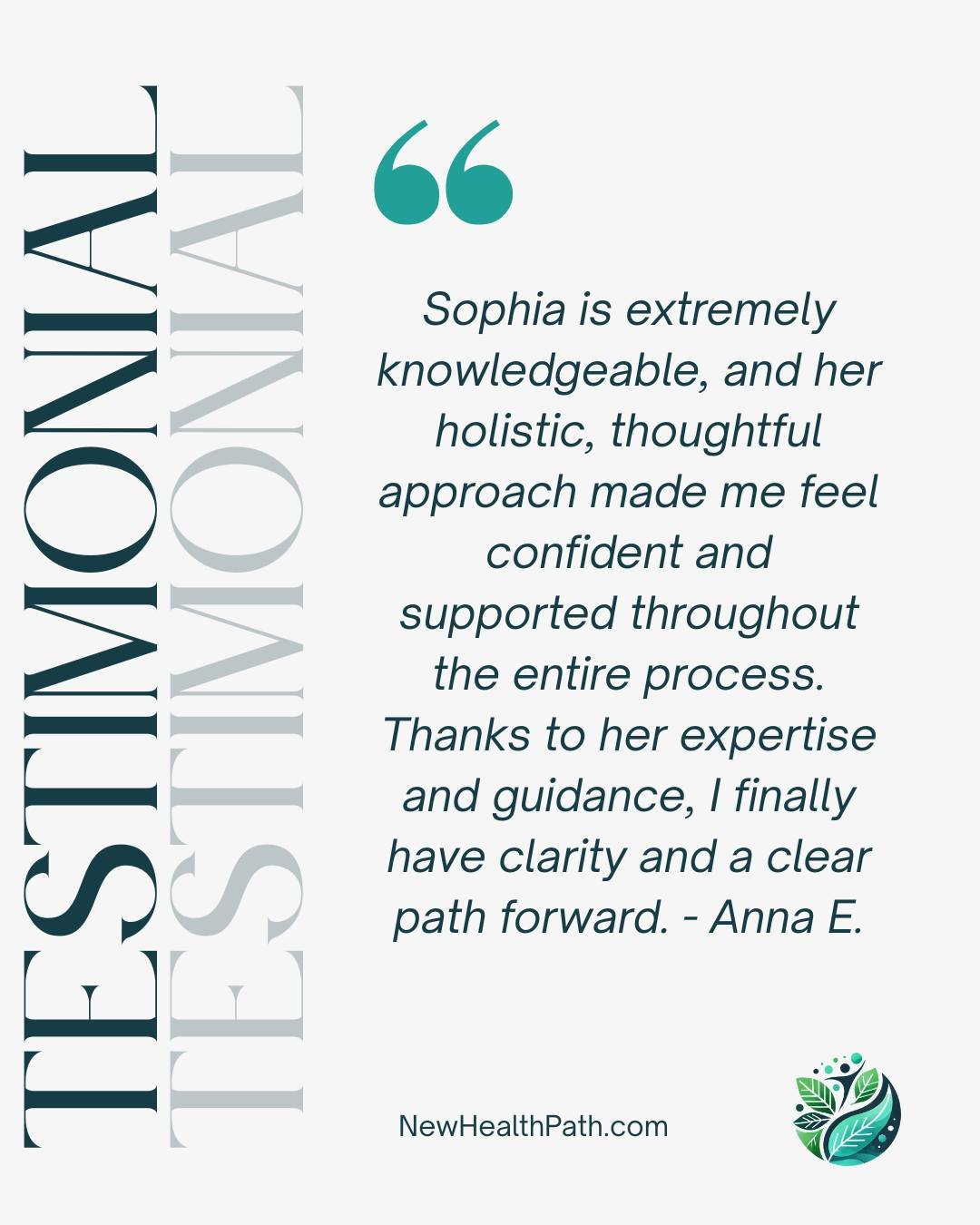 "I highly recommend Sophia Viner. She truly helped me uncover the real root cause of my health issues rather than just treating the symptoms. From the very beginning, she was incredibly approachable, always available to answer my questions, and 