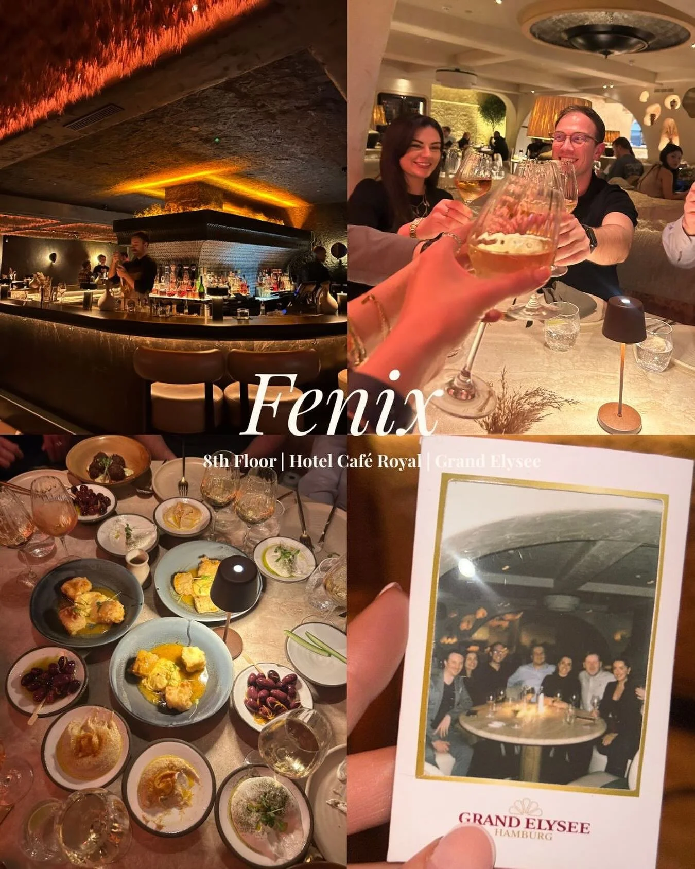 A lovely evening spent great company last night Fenix Restaurants. 

Incredible food, great drinks and lots of belly laughs. The perfect midweek catch-up 🍽️🥂 

A big thank you for the invite Anthony Kefer, Johannes Schomerus &amp; Alba P&agrave;mie