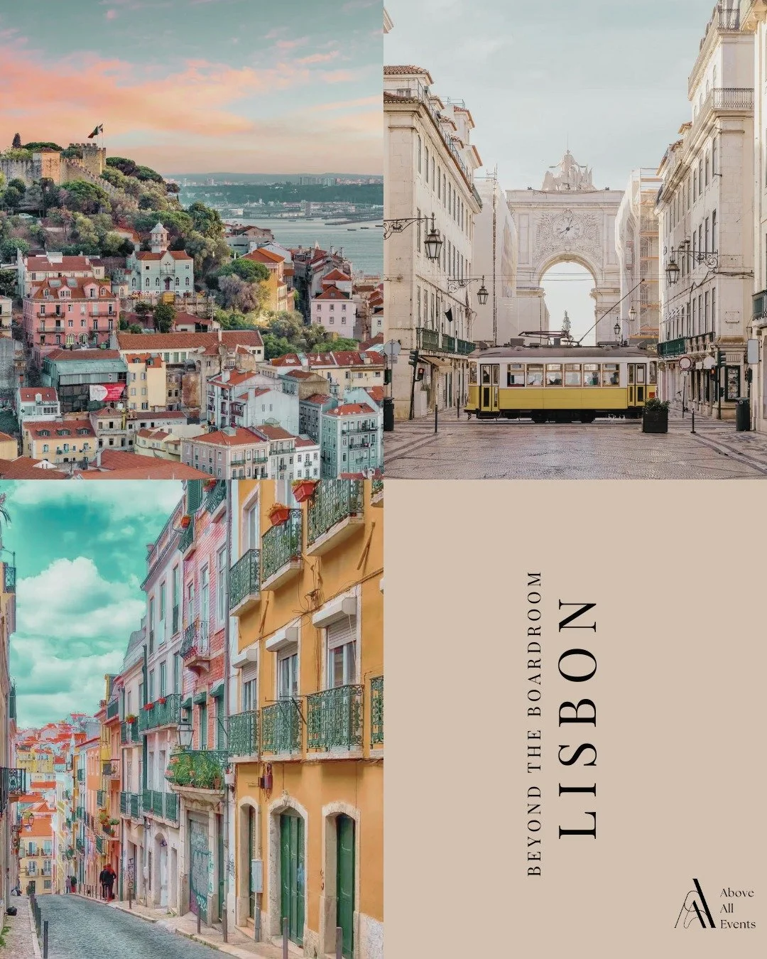 AAE Beyond the Boardroom: Lisbon 🇵🇹

I think we can confidently say Lisbon is up there as one of our favourite places to visit but take a look at why we think it is the perfect destination for your next corporate event.

Think standout venues, suns