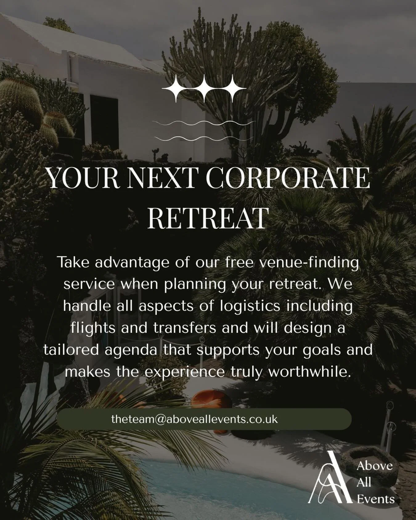 Big, company-heavy parties are being replaced&hellip; with retreats 🌿✈️
(Yes - there&rsquo;s still a time for a big night out!)

But teams are choosing real connection, shared experiences + time to reset instead.

Top retreat locations clients are l