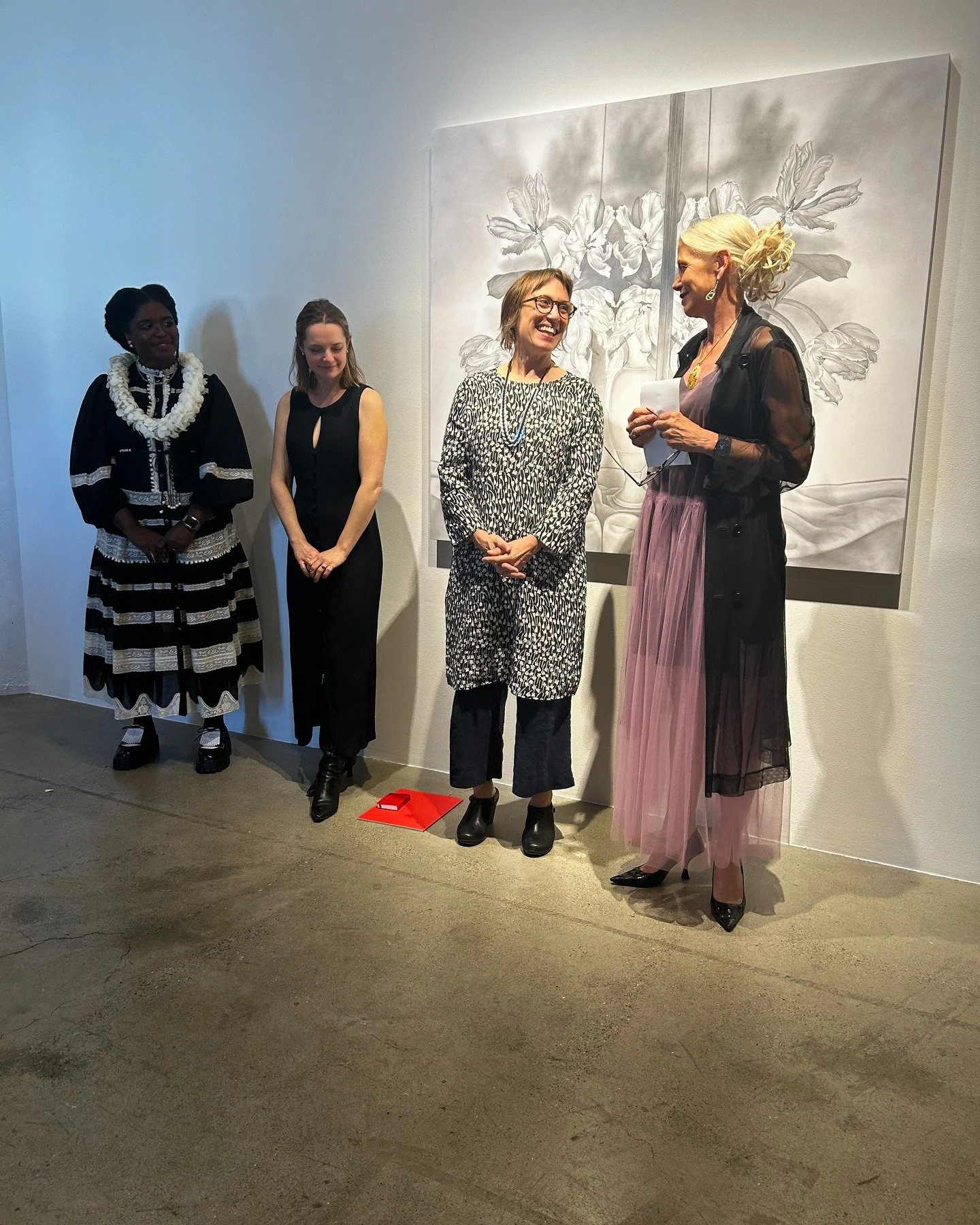 How did I miss posting these from last week's opening at Catherine Clark Gallery? Stunning show from H2T, a minimalist's dream featuring Nanci Amaka, Lenka Clayton, and Katherine Vetne. #sfart #sfartscene #artisttalk #video #installation #performance