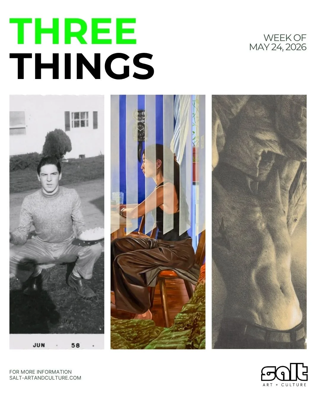 THREE THINGS: Week of 06.24.26

ONE: Slice of the Pie at Fraenkel Gallery

TWO: Tender Forms at Jonathan Carver Moore

THREE: In Carbon: A Collection of Drawings at Ryan Graff Contemporary

#threethings_sf #sfart #photography #painting #drawing