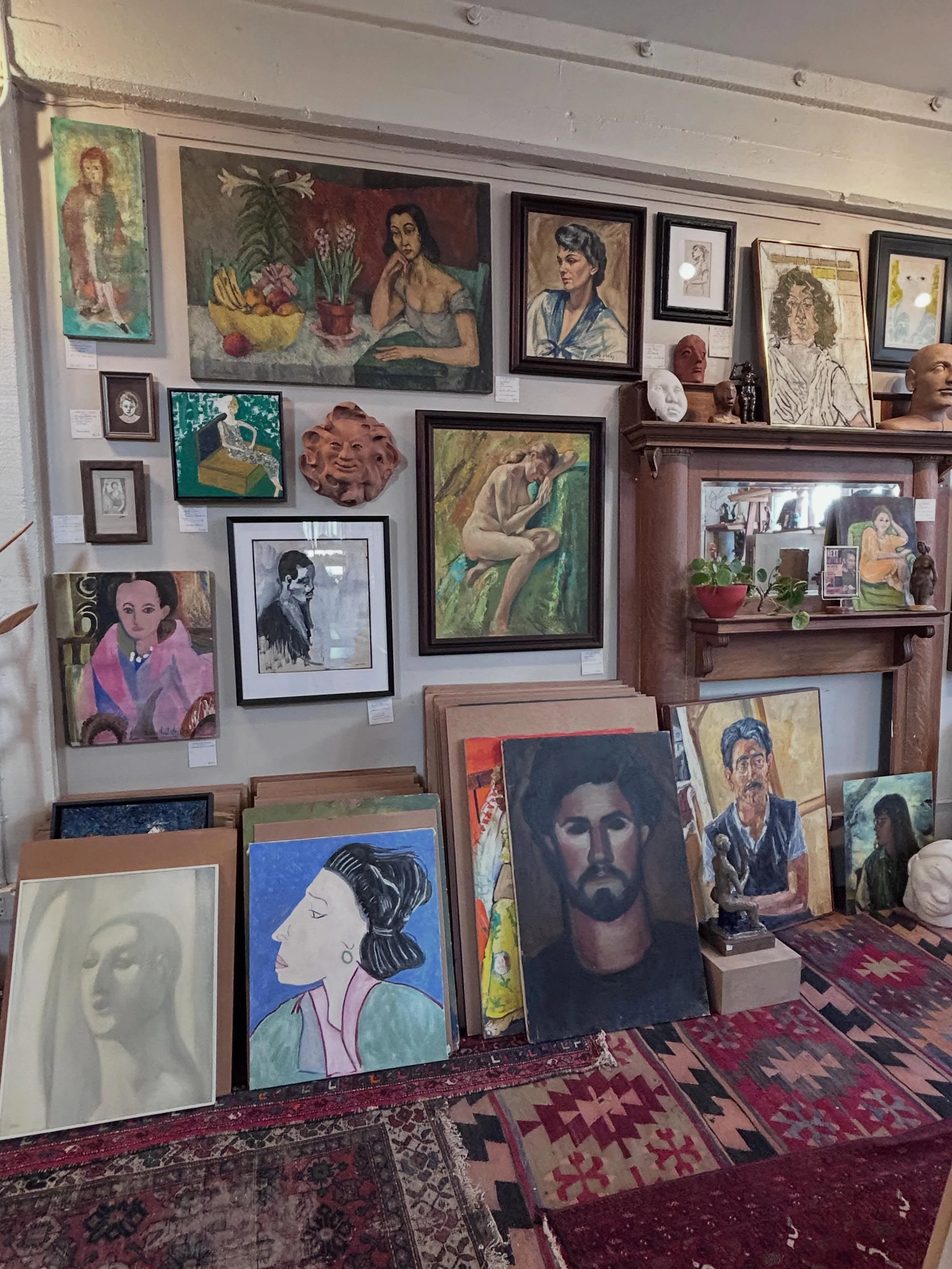 From last weeks visit to the portrait show at Lost Art Salon. So many gems! #portrait #portraits