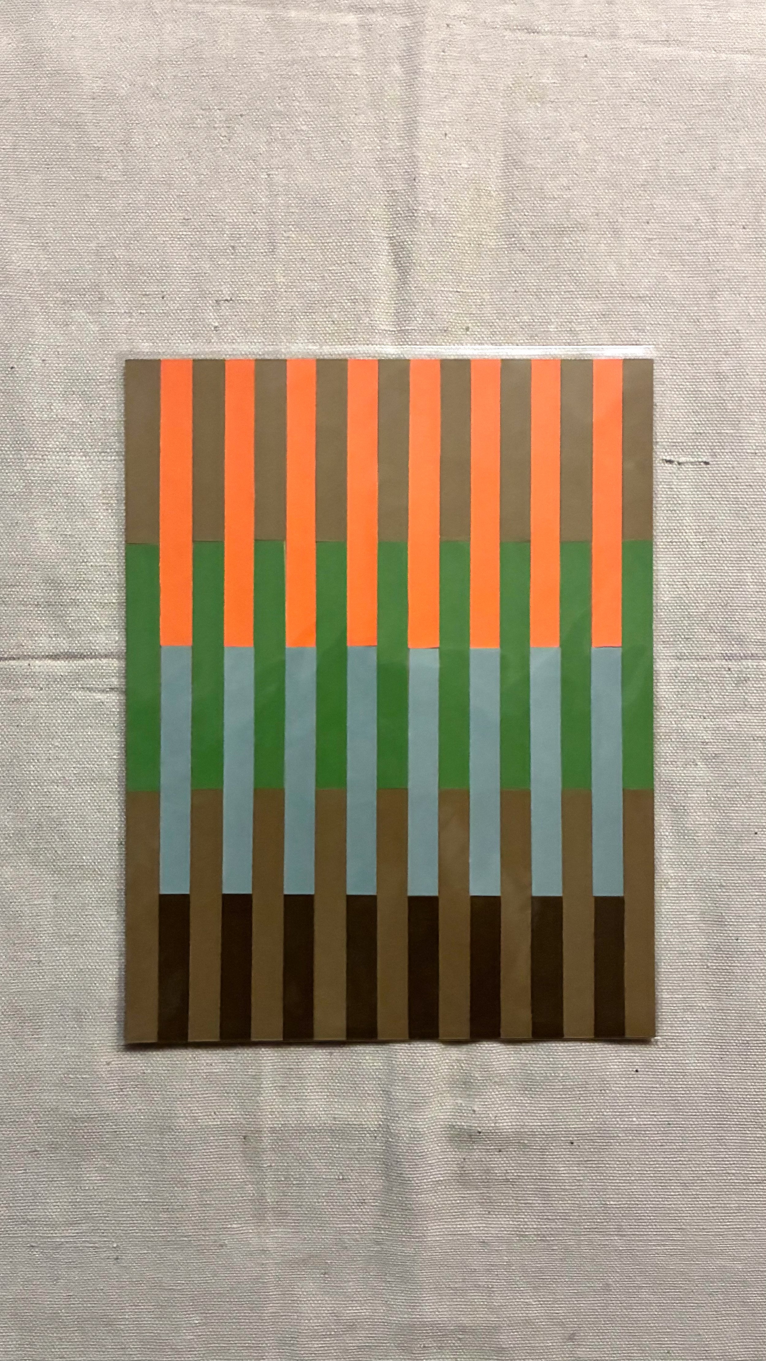 Paper Collage - Orange/Green