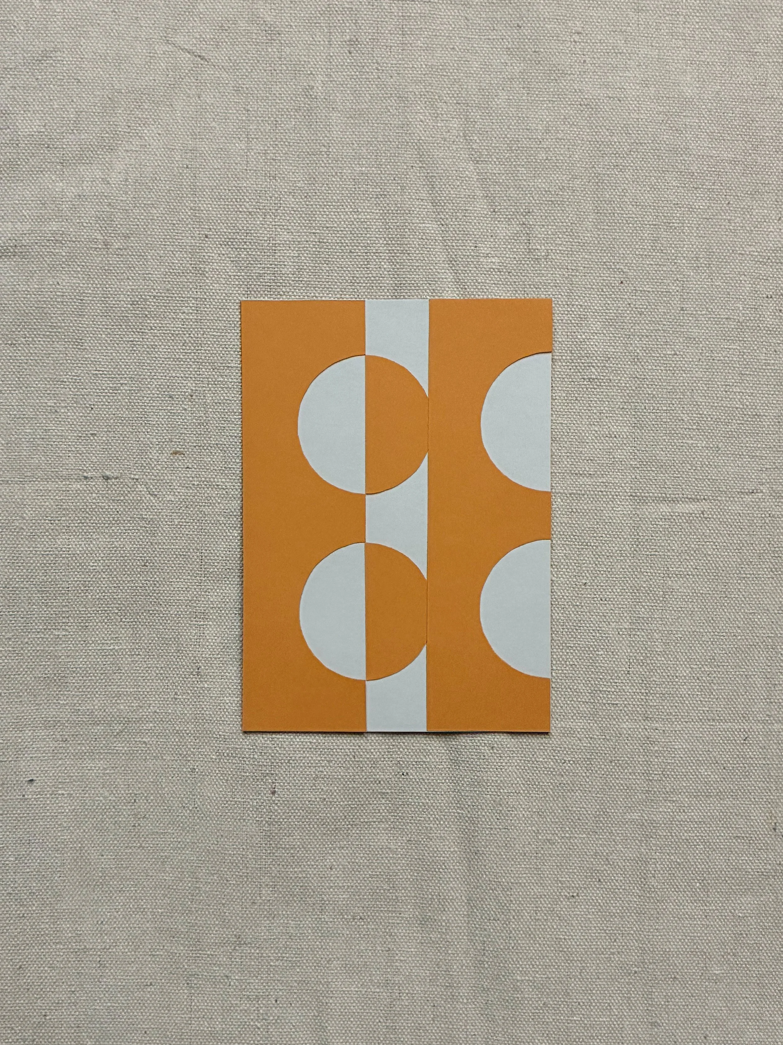 Paper Collage - Light Grey/Warm Yellow