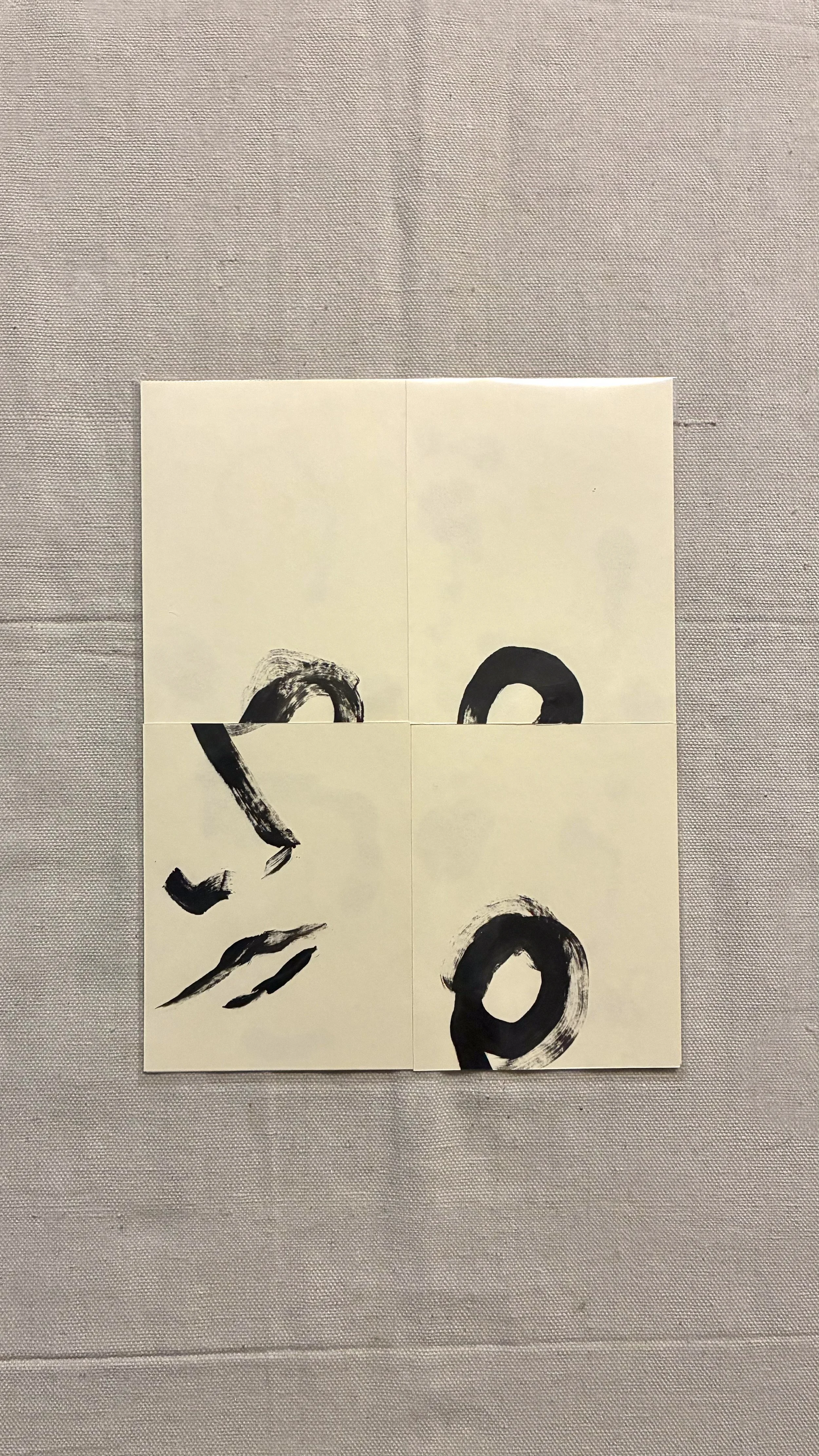 Paper Collage - Black/Off White