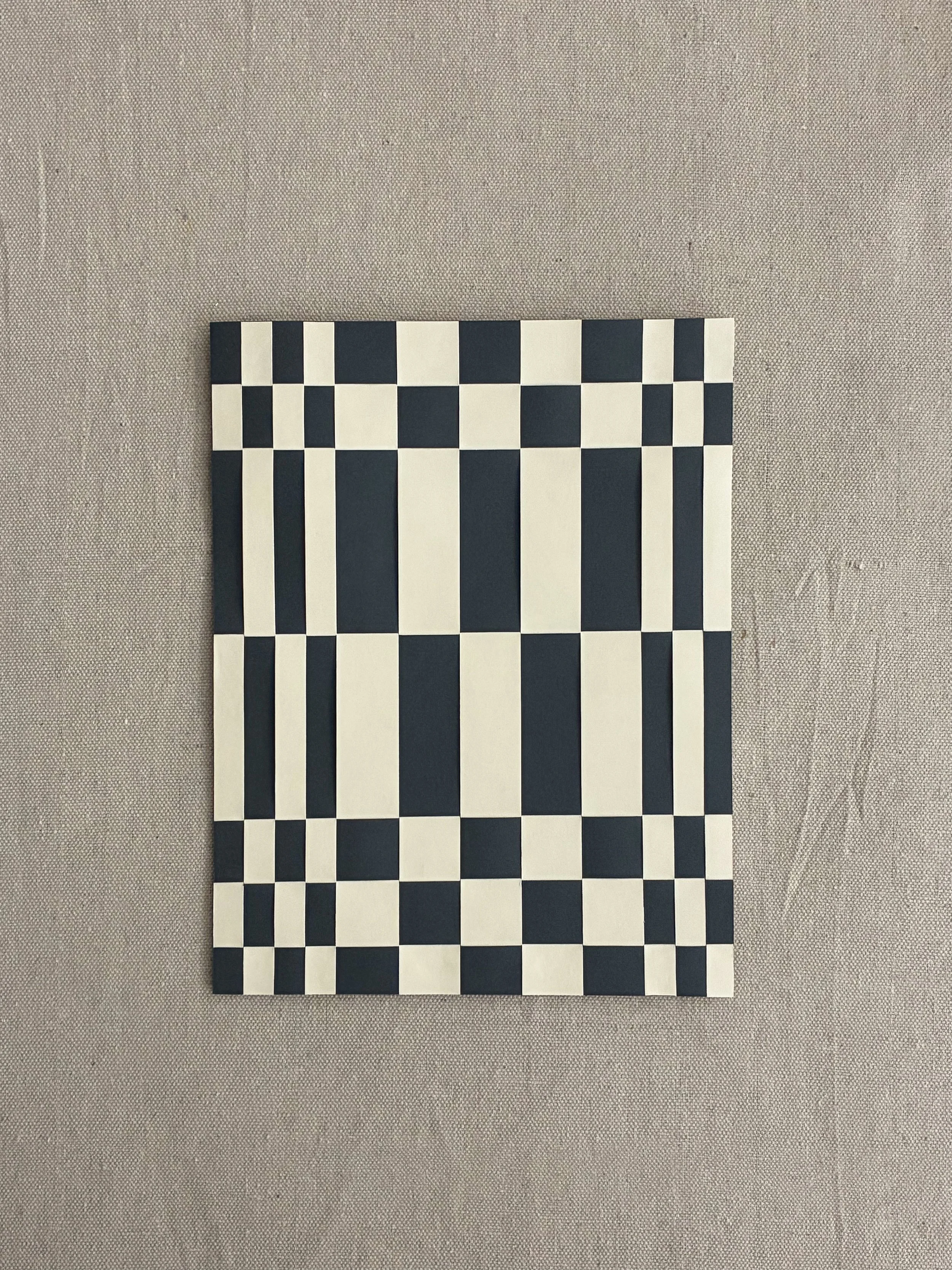 Paper Weave - Off White/Dark Grey