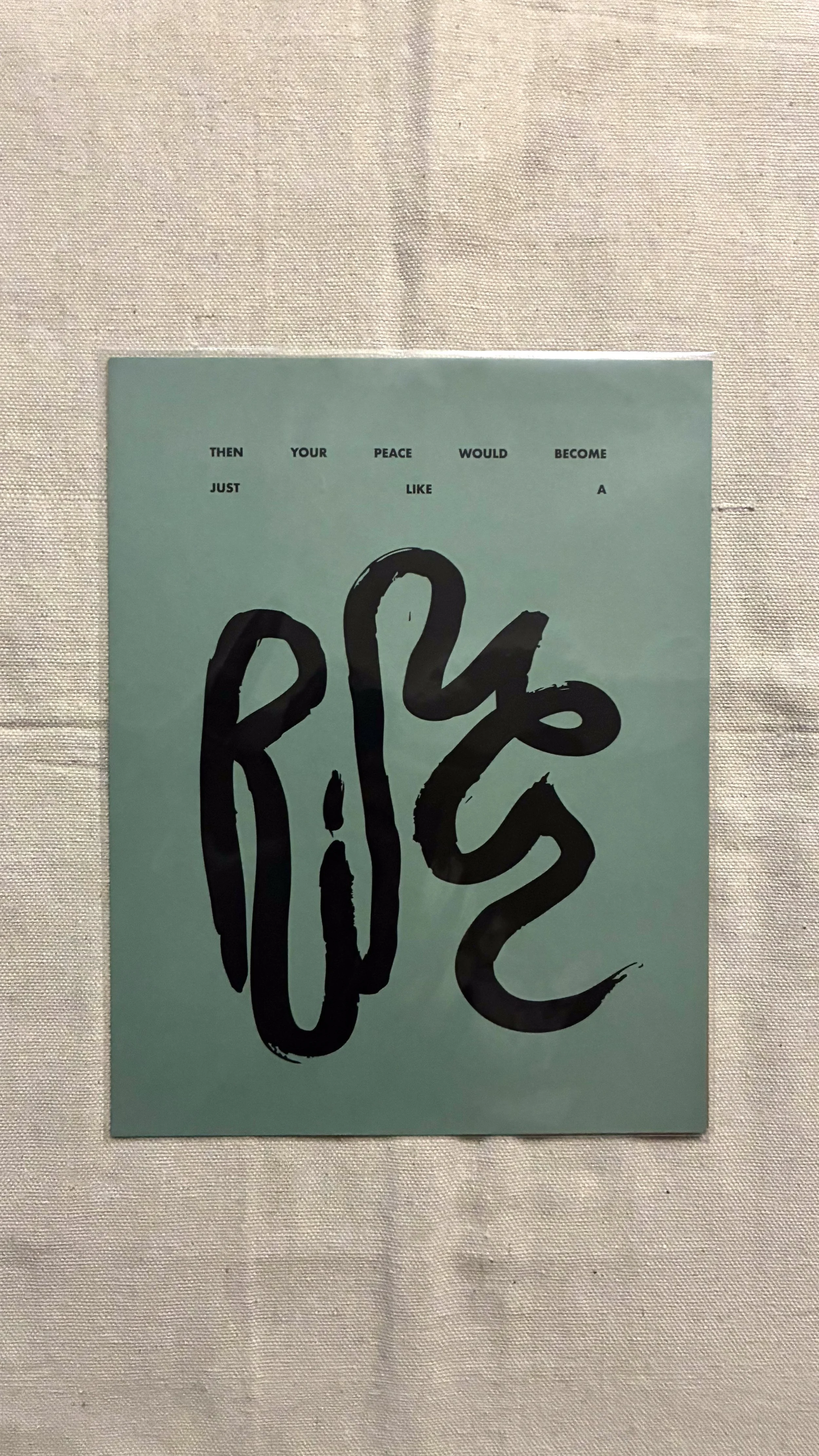 River Print - Pale Teal