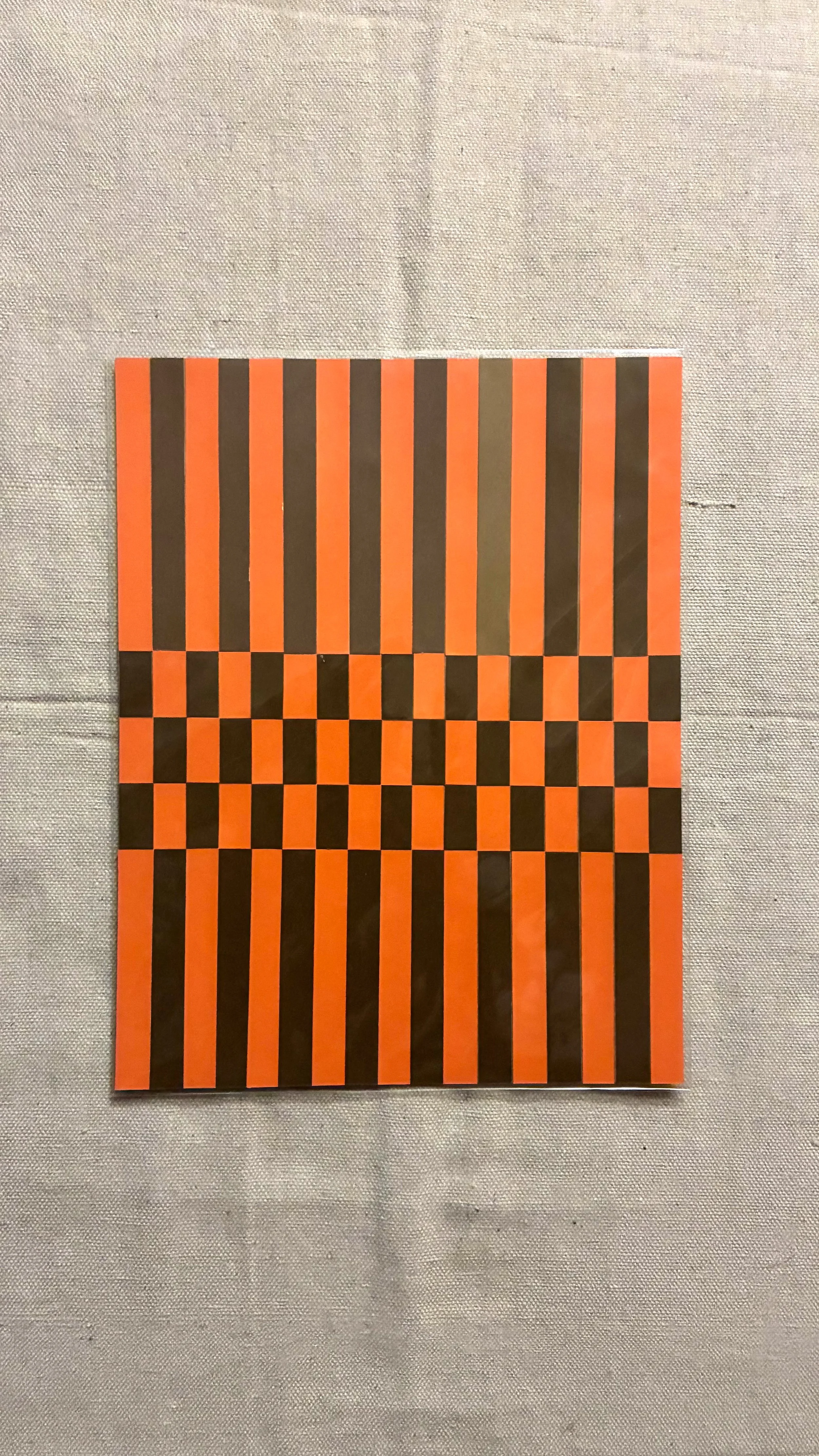 Paper Collage - Orange/Brown