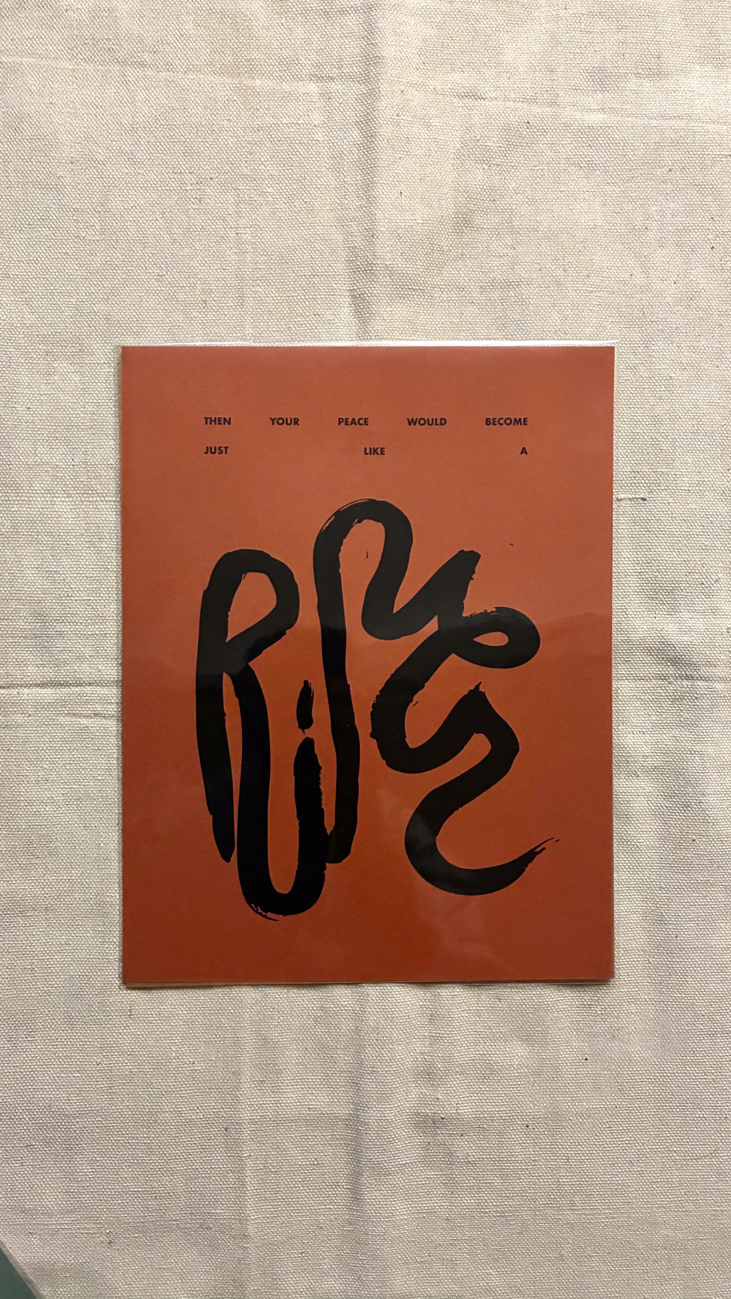 River Print - Brick Red