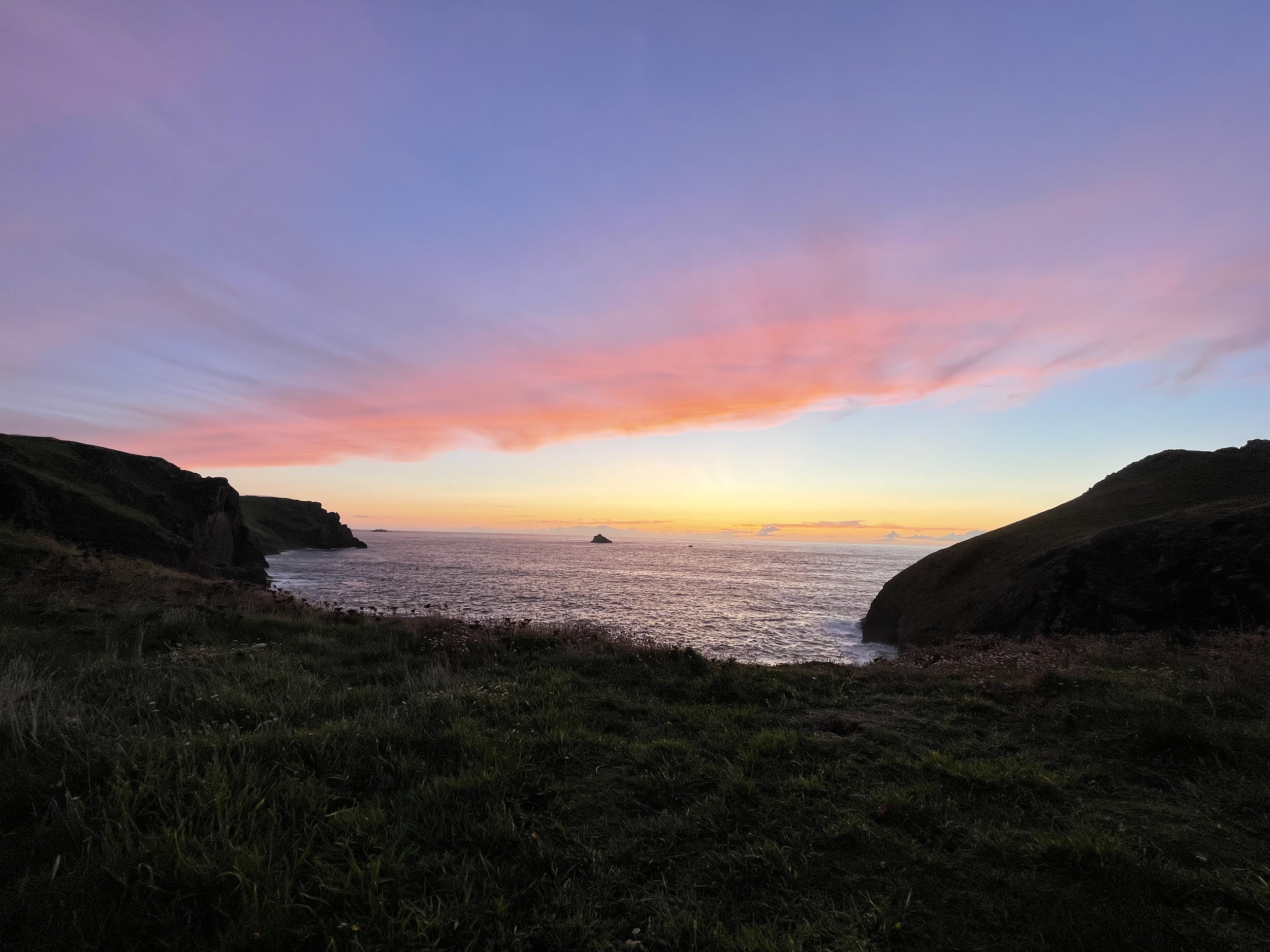 Sunset, Sunset South West Coast Path, Pentire Point, The Rumps