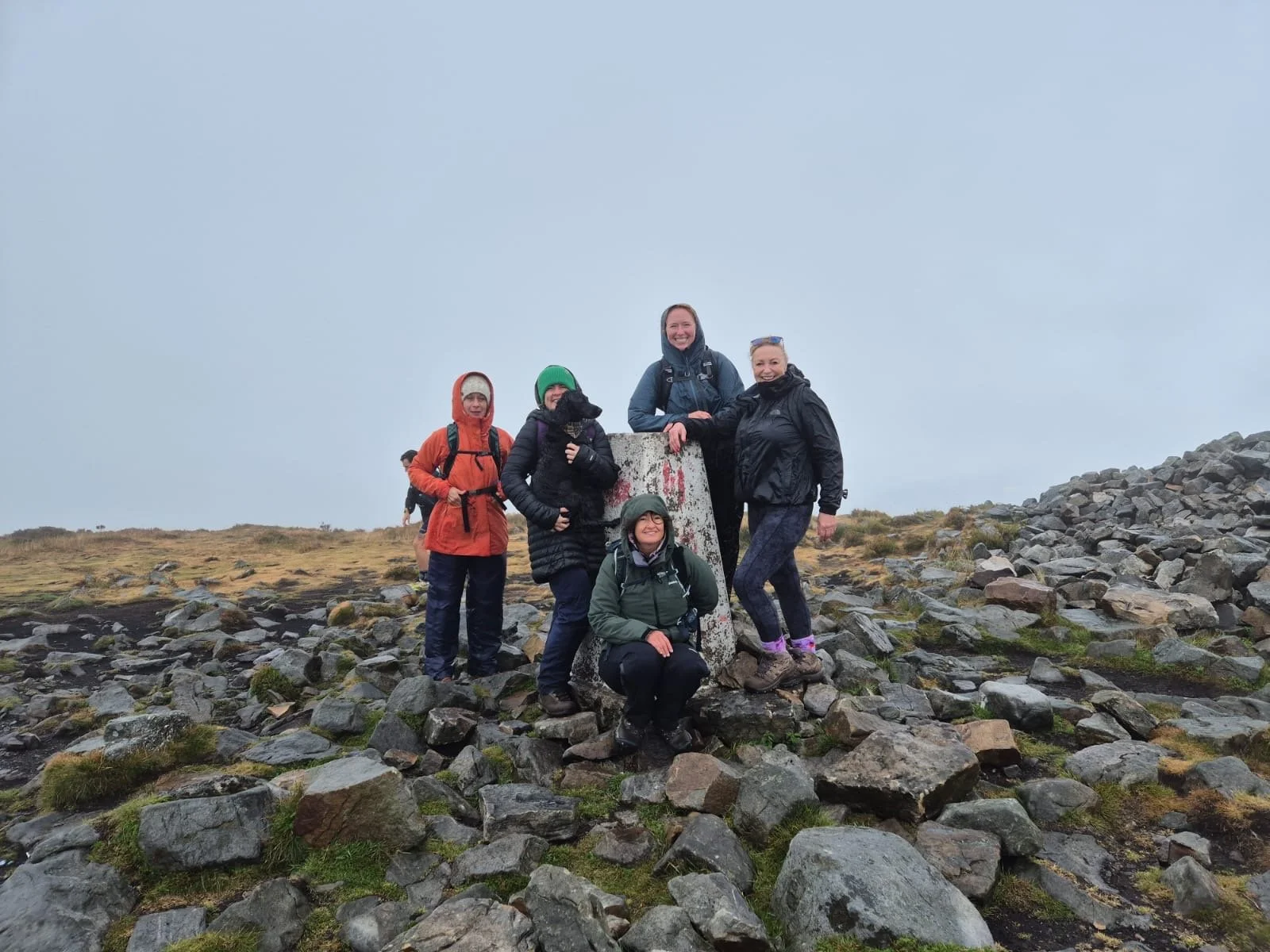 Group guided walk on Blorenge Mountaitn in Wales