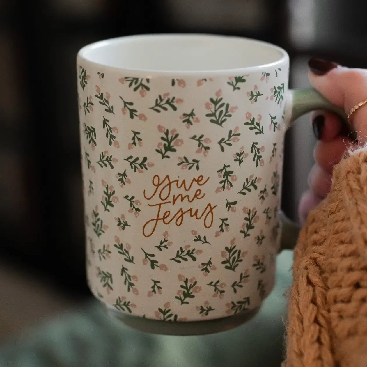 Give Me Jesus Floral Mug