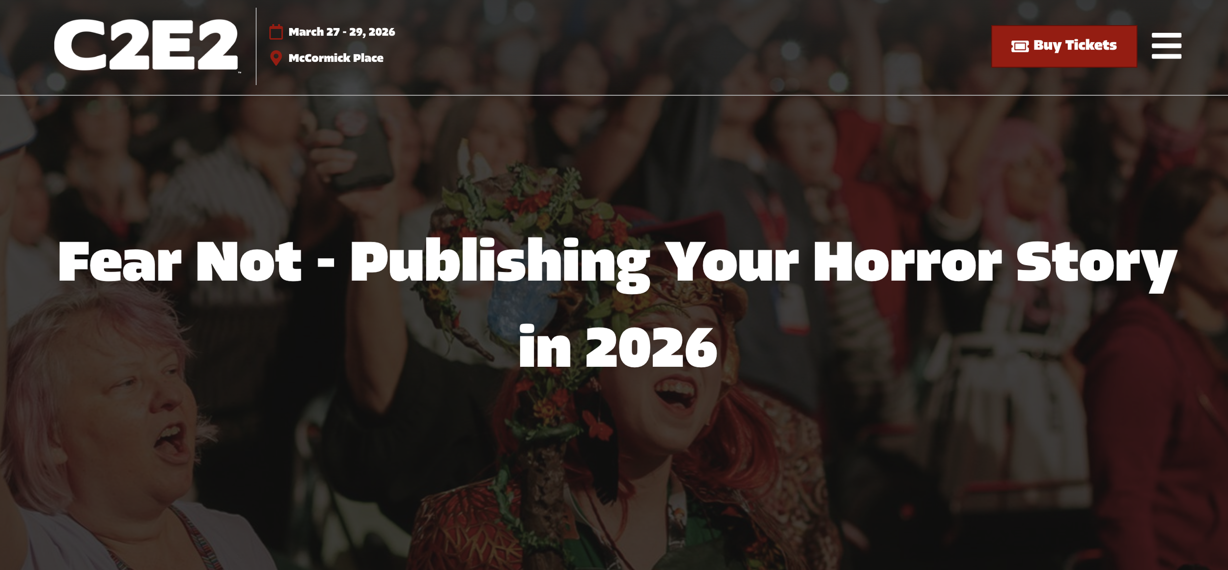 C2E2 Panel Moderator: Publishing Horror in 2026 with the Chicago Horror Writers Association