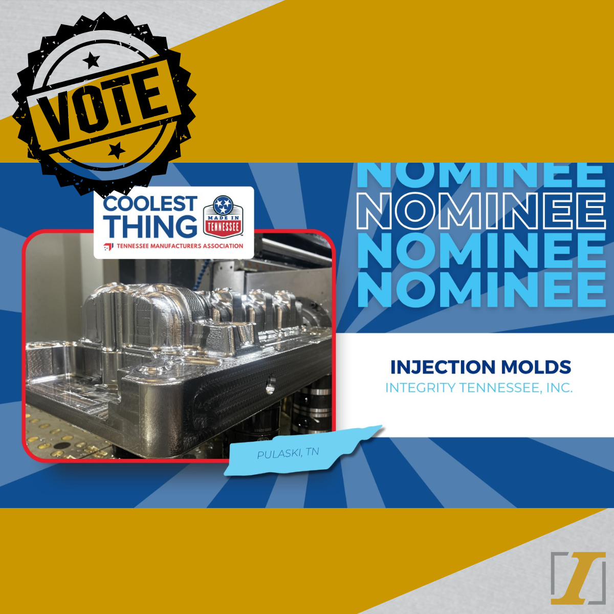 Keep the Votes Coming: Help Integrity Tennessee Advance in the Coolest Thing Made Competition
