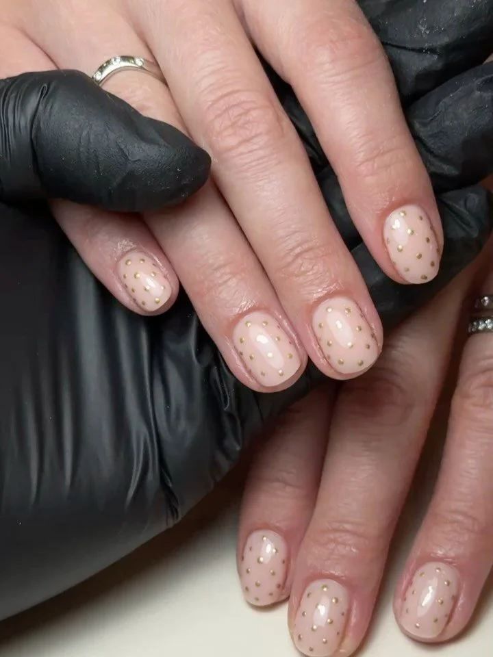 January = minimal nails, maximum aura #TwoCoats #GlasgowNails #WestEndGlasgow #BIAB #GelNails NailInspo