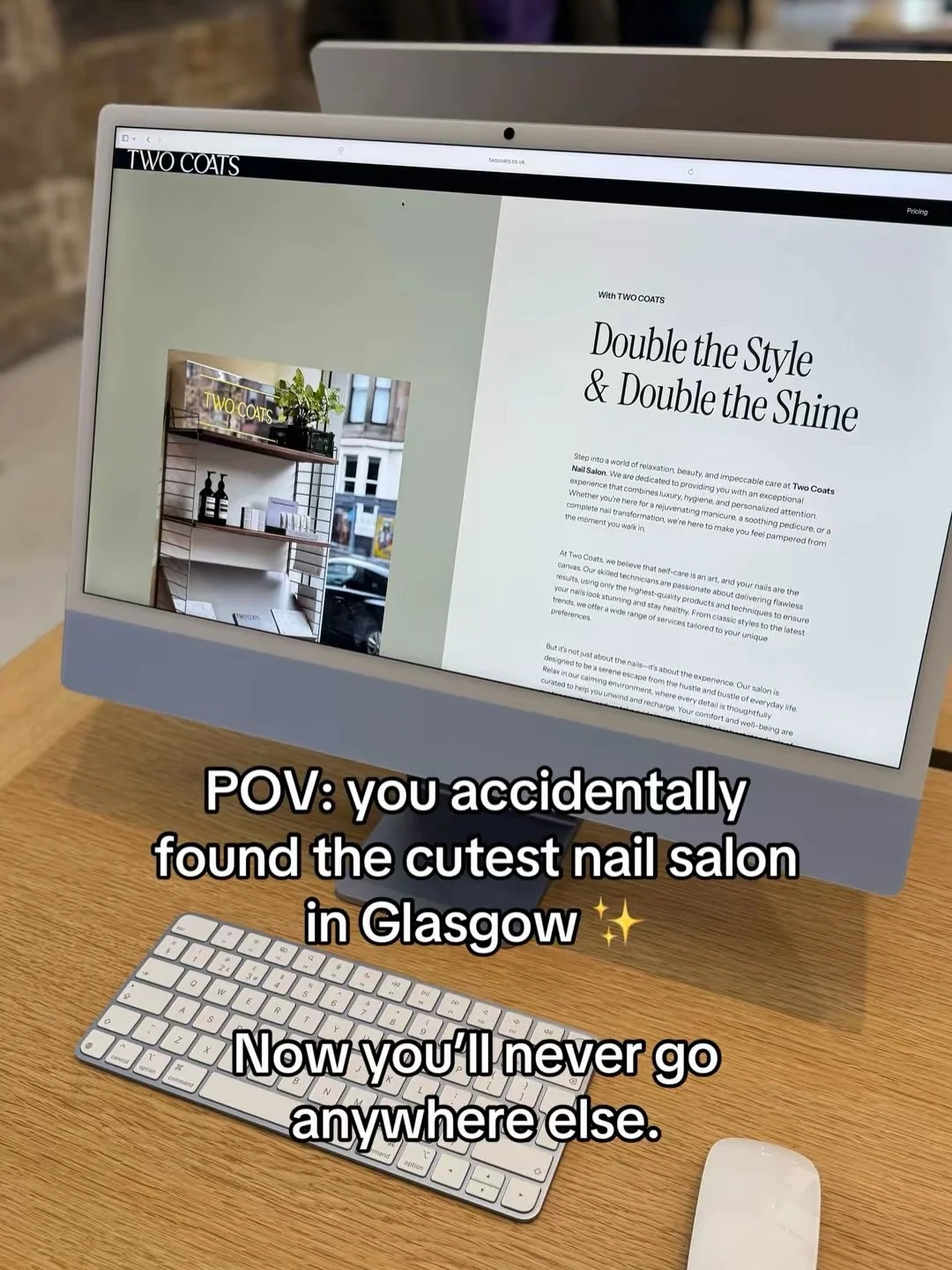 The kind of nail appointment that feels like therapy 🤍

Soft lights.
Perfect BIAB.
Two Coats.
#glasgow#nail#biab#chrome