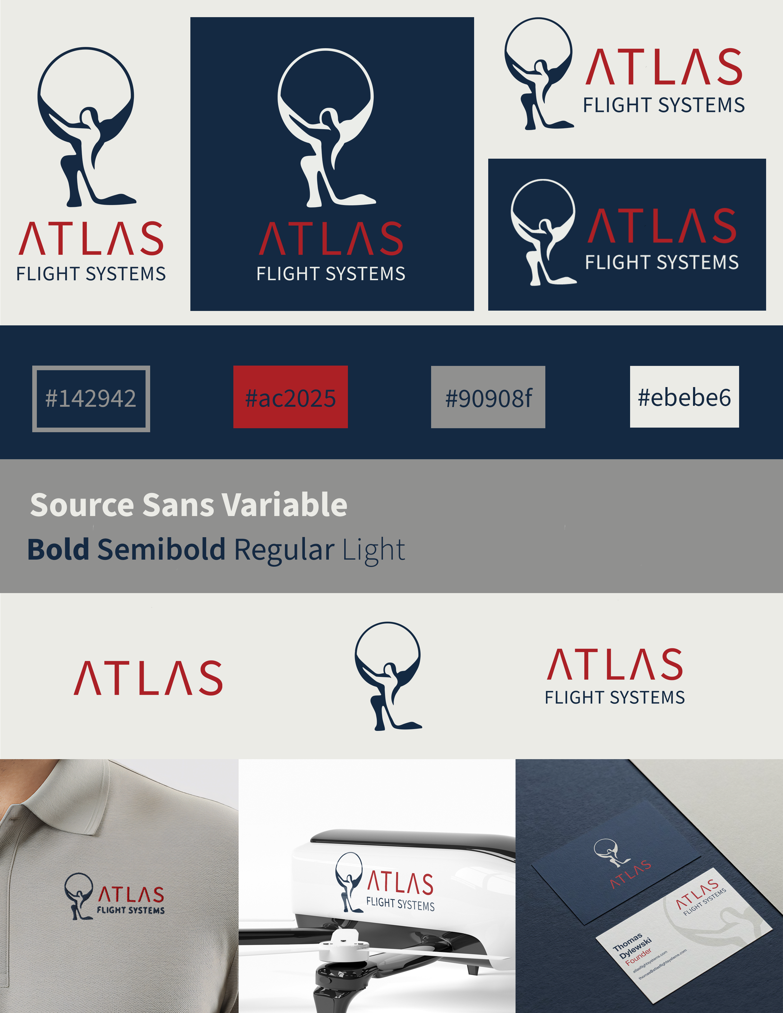 Single-page branding sheet (Photoshop)