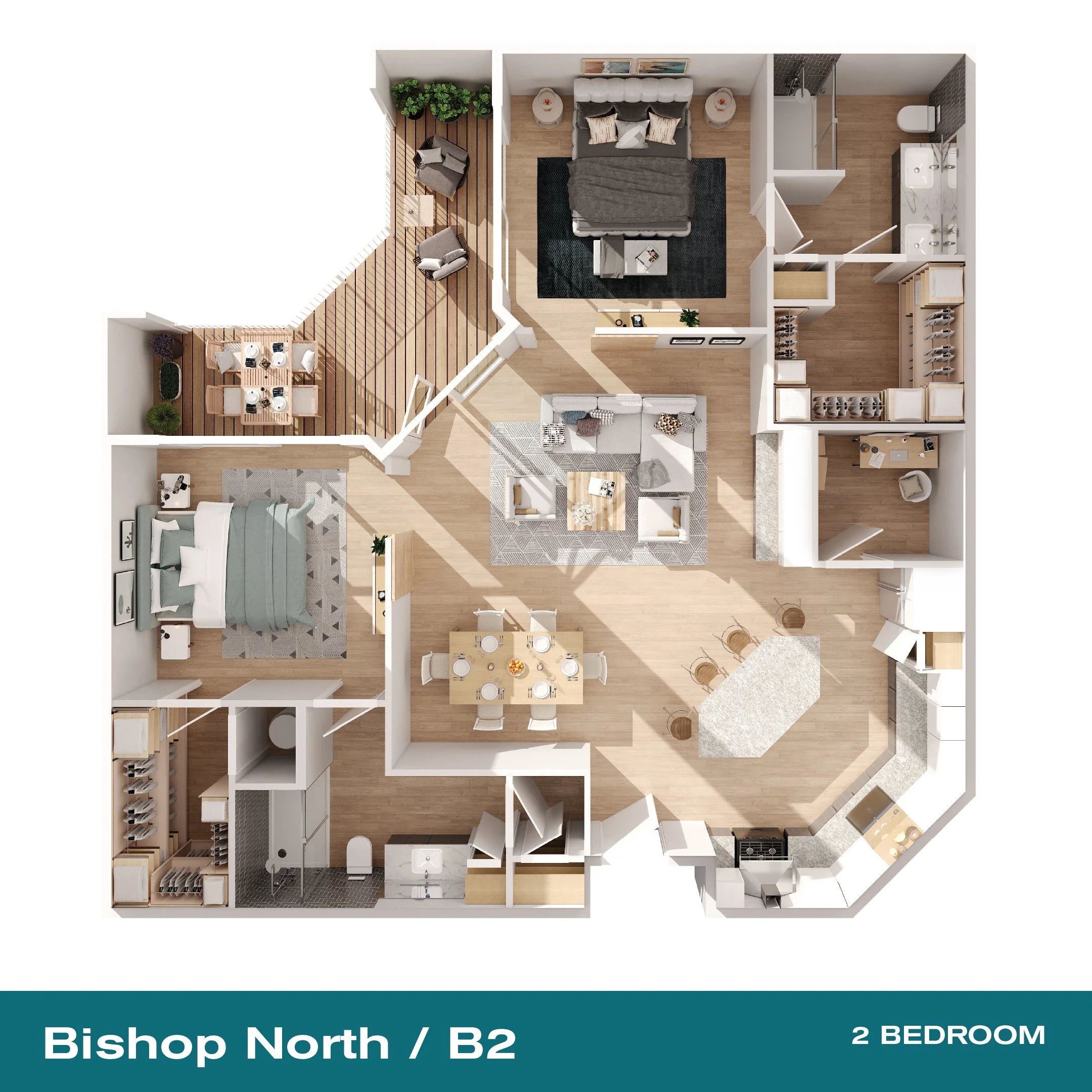 2 Bedrooms (B)