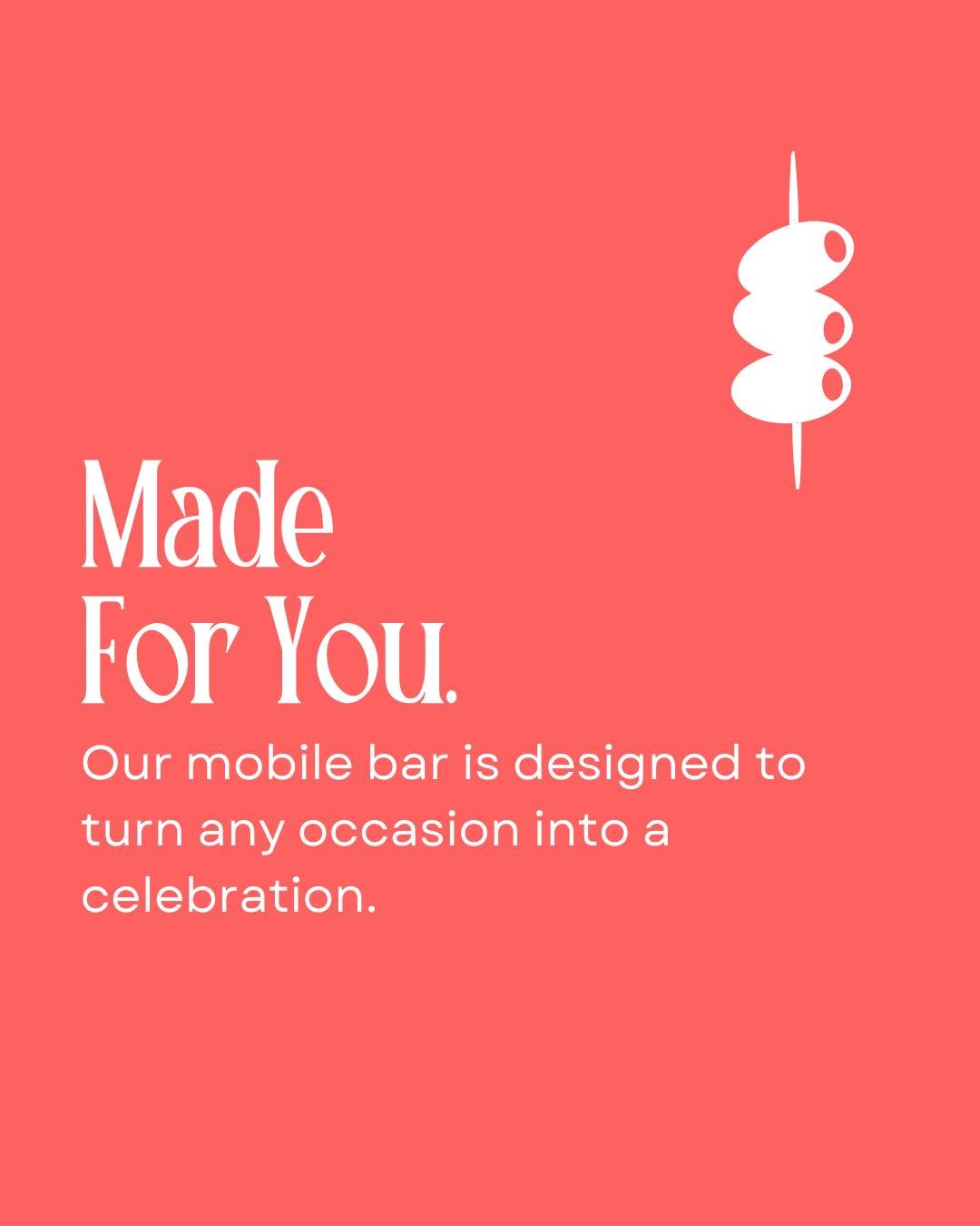 Made for your moments, big or small ✨ 
Our mobile bar is designed to bring the celebration to you&mdash;because every event deserves a perfect pour.

#SippingPrettyKC #MobileBar #OnSiteBartending #KCWedding #CorporateEventsKC #KansasCityEvents #Kansa