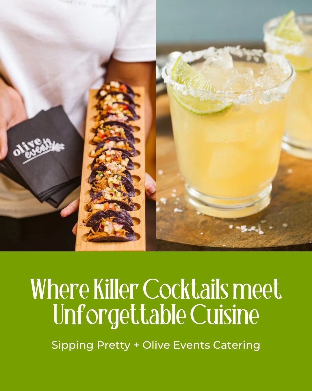 Any drink, any dish &mdash; Sipping Pretty and Olive Events make it the perfect pair 🌮🍹

#mobilebartendingkc #kccateringcompany #sippingprettykc #oliveeventscatering #kccorporateevents #kcevents