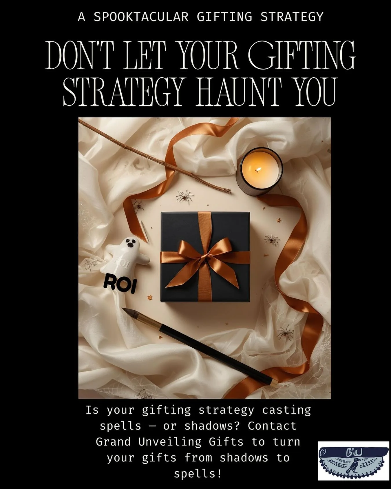 🎃 Don&rsquo;t Let Your Gifting Strategy Haunt You
Is your gifting strategy haunting your ROI? 👻 Every year, companies spend billions on corporate gifts &mdash; but most of those gestures vanish into the dark, forgotten within days.

At Grand Unveil