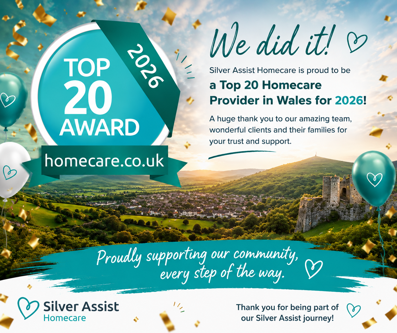 Silver Assist Homecare Named One of Wales' Top 20 Home Care Providers for 2026
