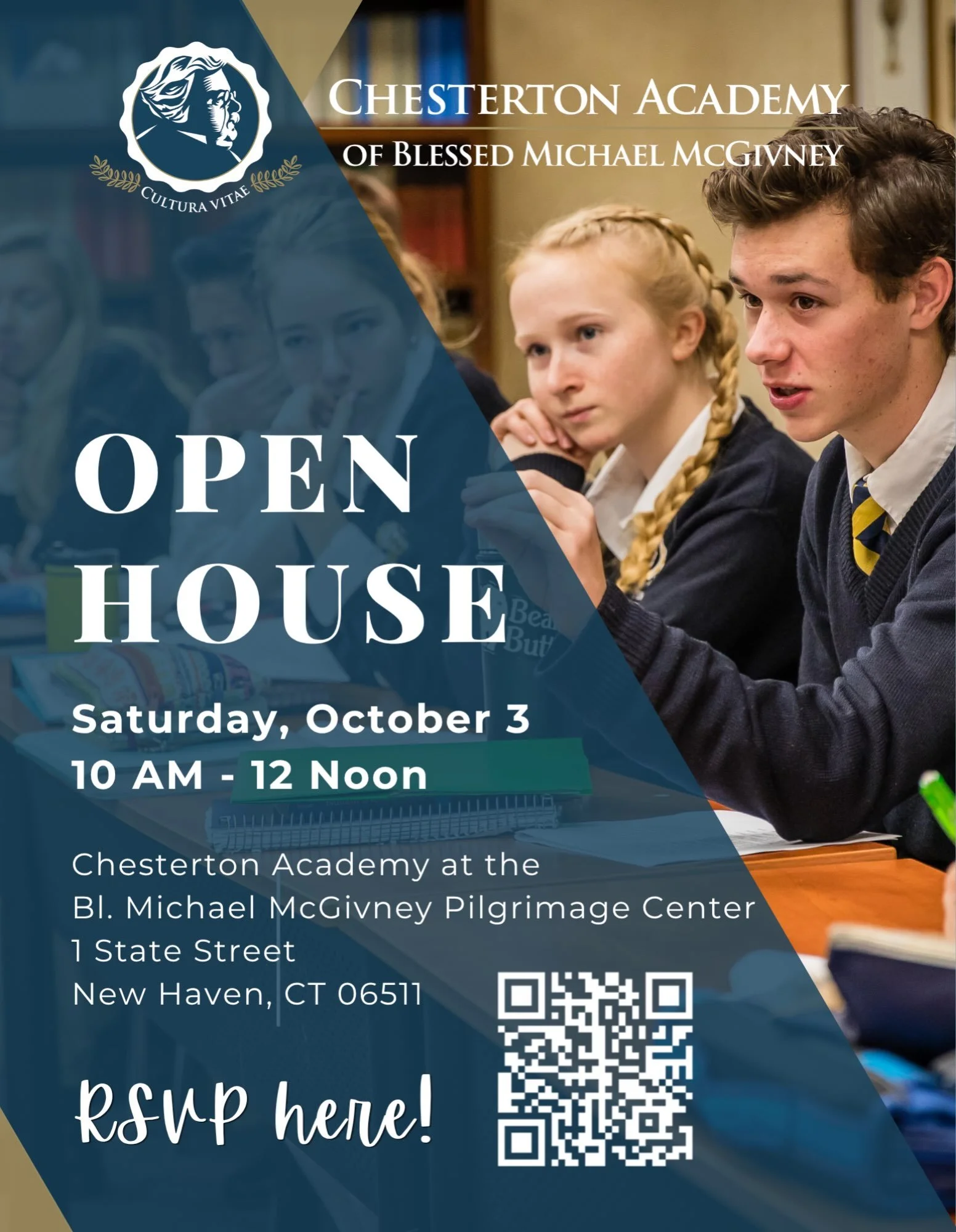 Joyful environment. Classical curriculum. All rooted in the truths of the Catholic faith. 

Plus affordable!

Come see us - we&rsquo;d be delighted to meet you!

@chestertonschoolsnetwork @newhavencatholic #chestertonacademy #classicaleducation #clas