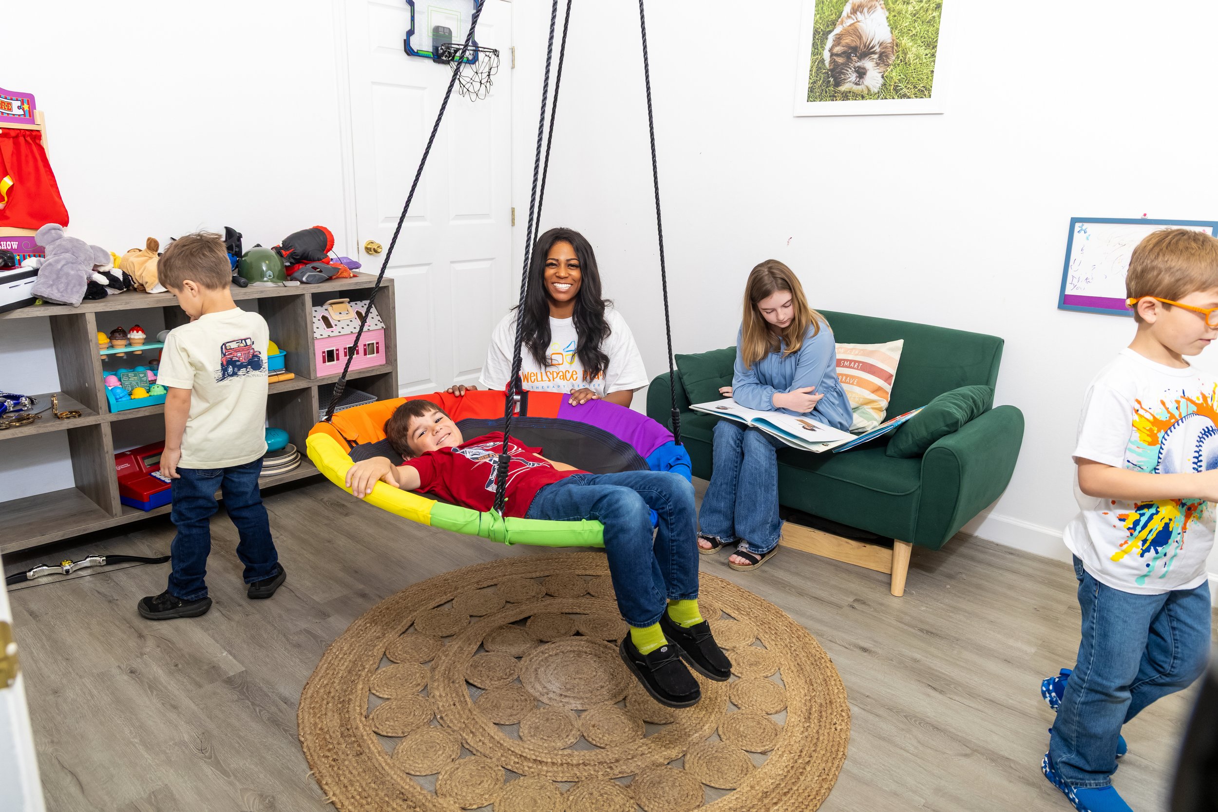 Therapist and child building emotional skills through play therapy in Madison and Huntsville, Alabama