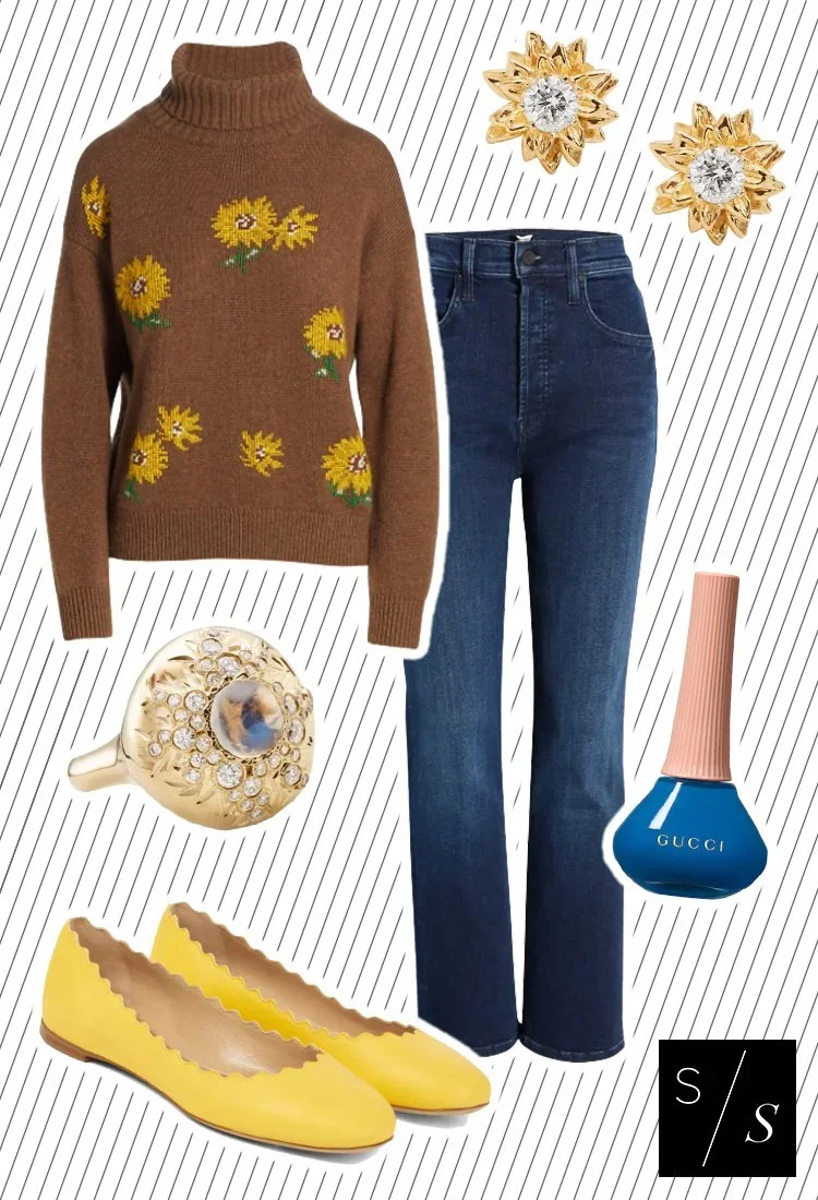 How to Wear Blue & Yellow Together from Laura K. Sawyier