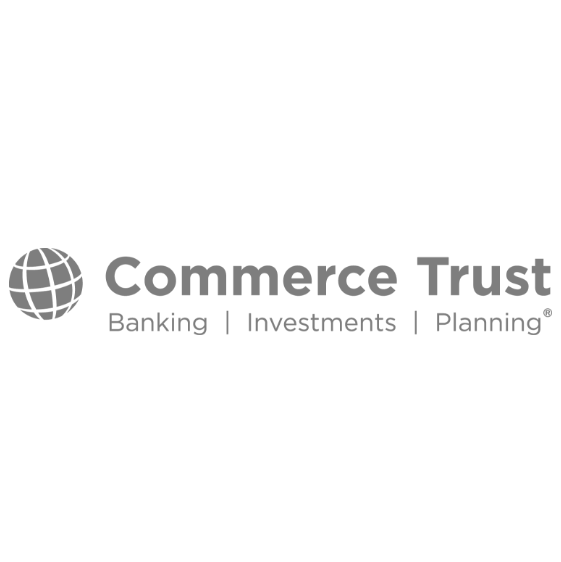 Logo for Commerce Trust with a globe icon and the words Banking, Investments, Planning.