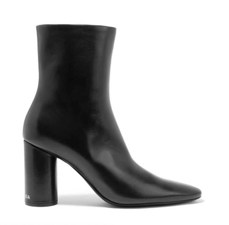 BALENCIAGA Oval Heeled Ankle Booties
