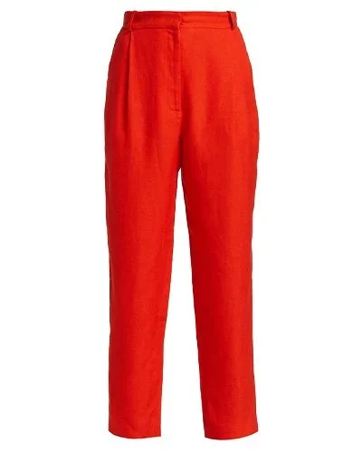 TOVE Poppy Pleated Straight-Leg Trousers