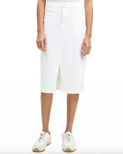 JEN7 Front Split Denim Pencil Skirt  Time to upgrade summer skirts? This is the answer.